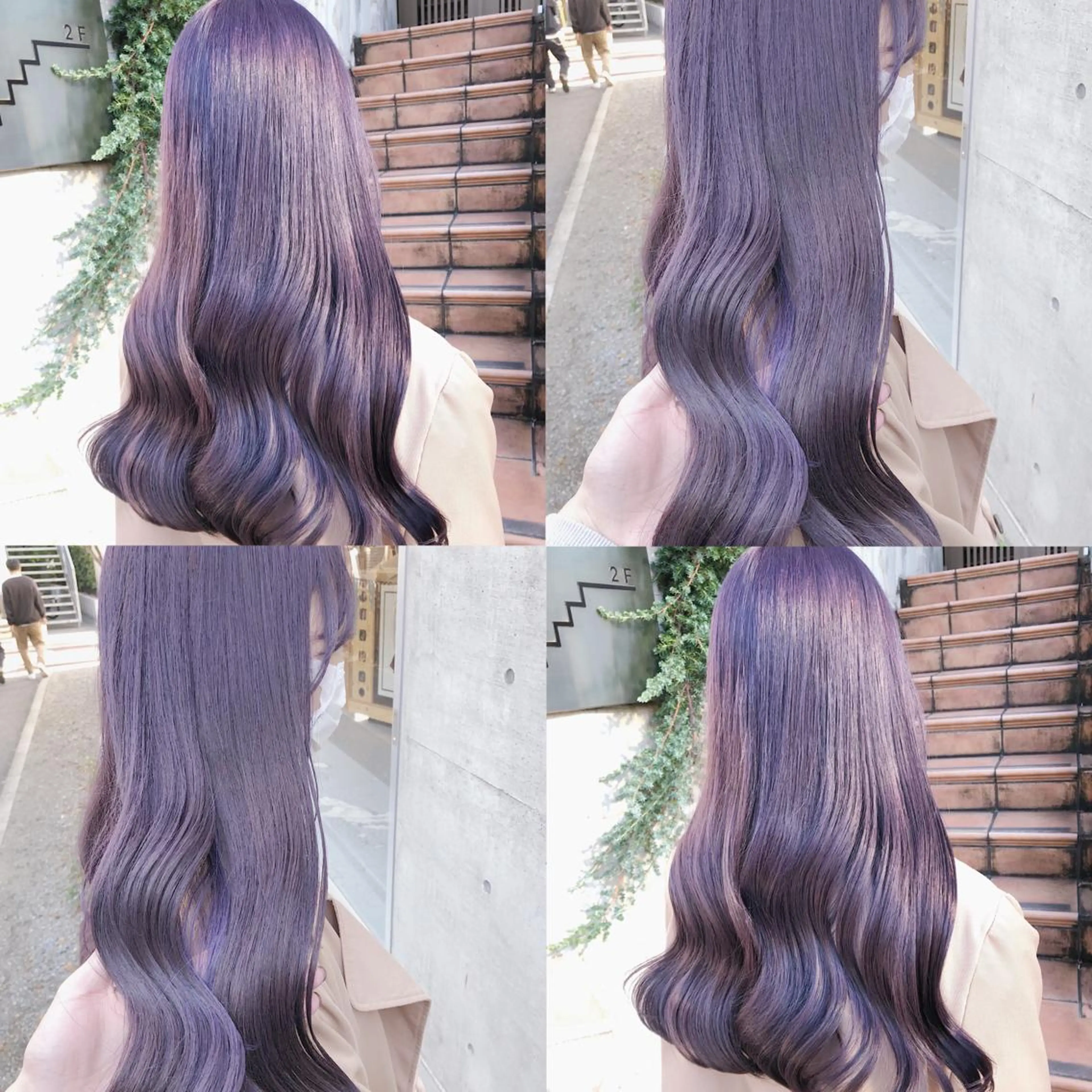 ロング カラー ヘアアレンジ メンズ キッズ メンズブリーチ アッシュ ベージュカラー ブリーチ ブルーカラー ヘアカラー トリートメント ヘアセット 💟Chloe原宿店 🩶ハイトーンのヘアスタイル