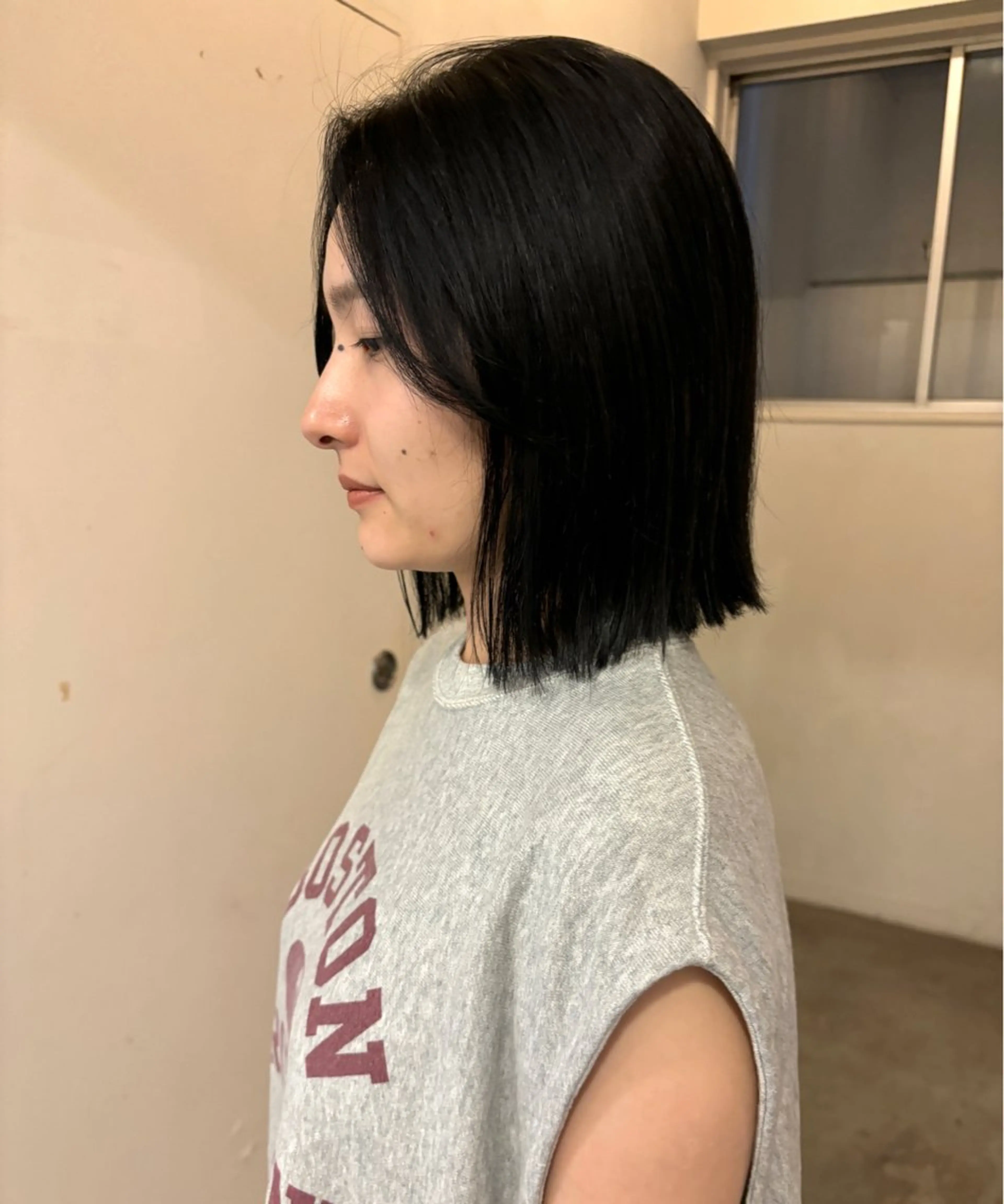 ミディアム カラー 透明感カラー グレージュ ヘアカラー トリートメント やまもと さえのヘアスタイル