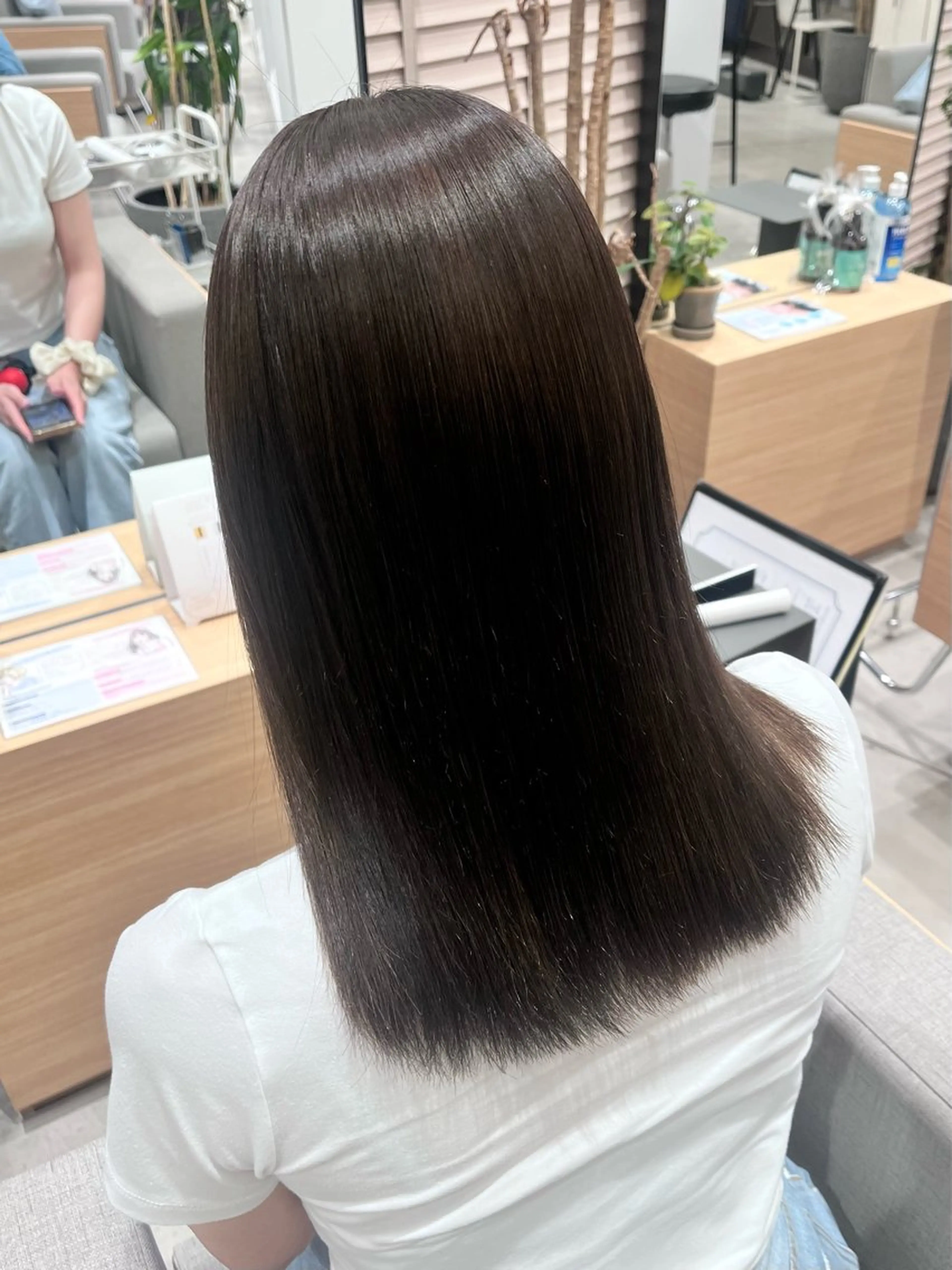 セミロング パーマ 縮毛矯正 トリートメント stair:case 💖大類舞衣子💖のヘアスタイル