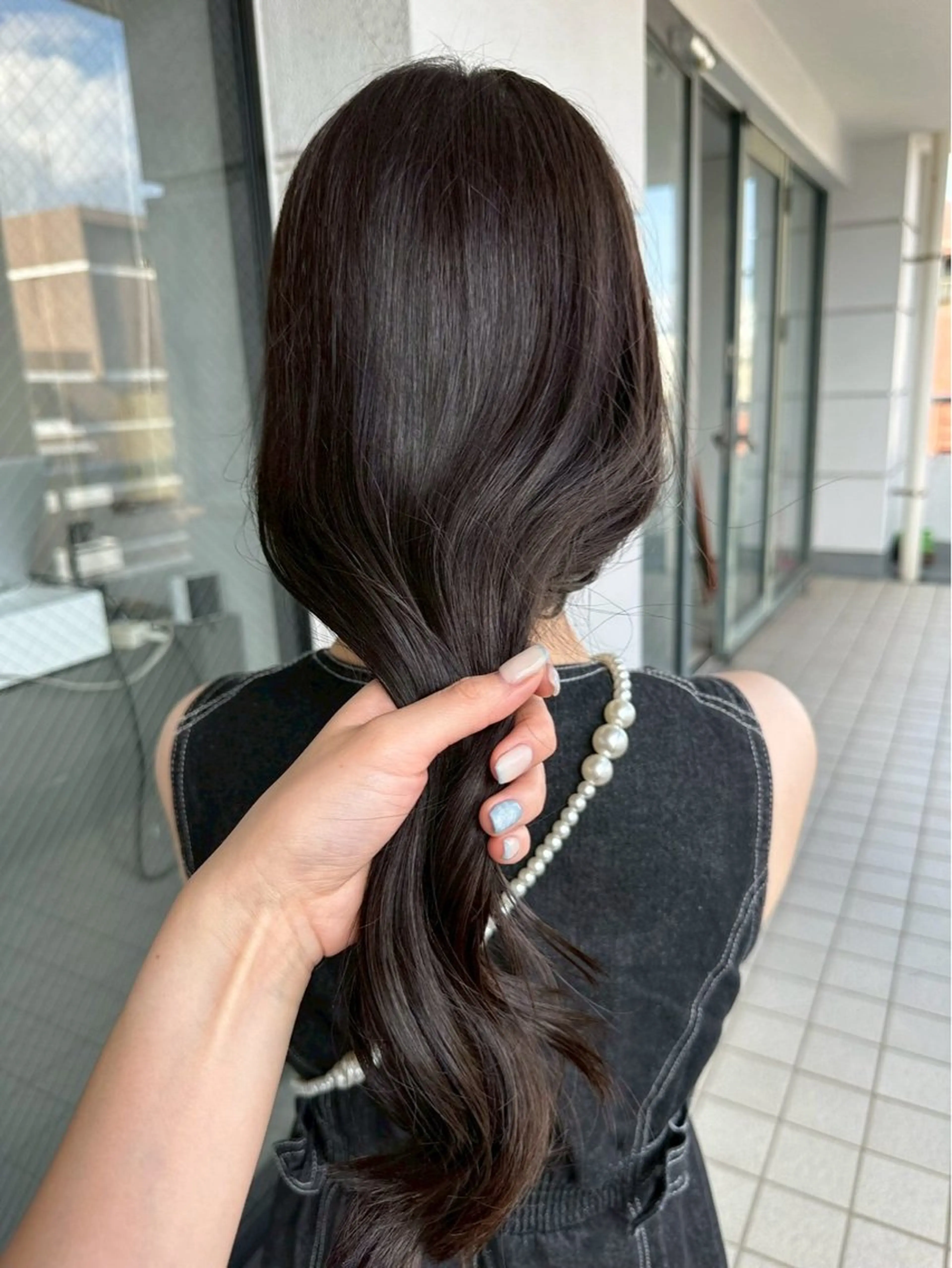 ロング カラー ブラウンカラー 透明感カラー Glimpseあやね 🎀大濠のヘアスタイル