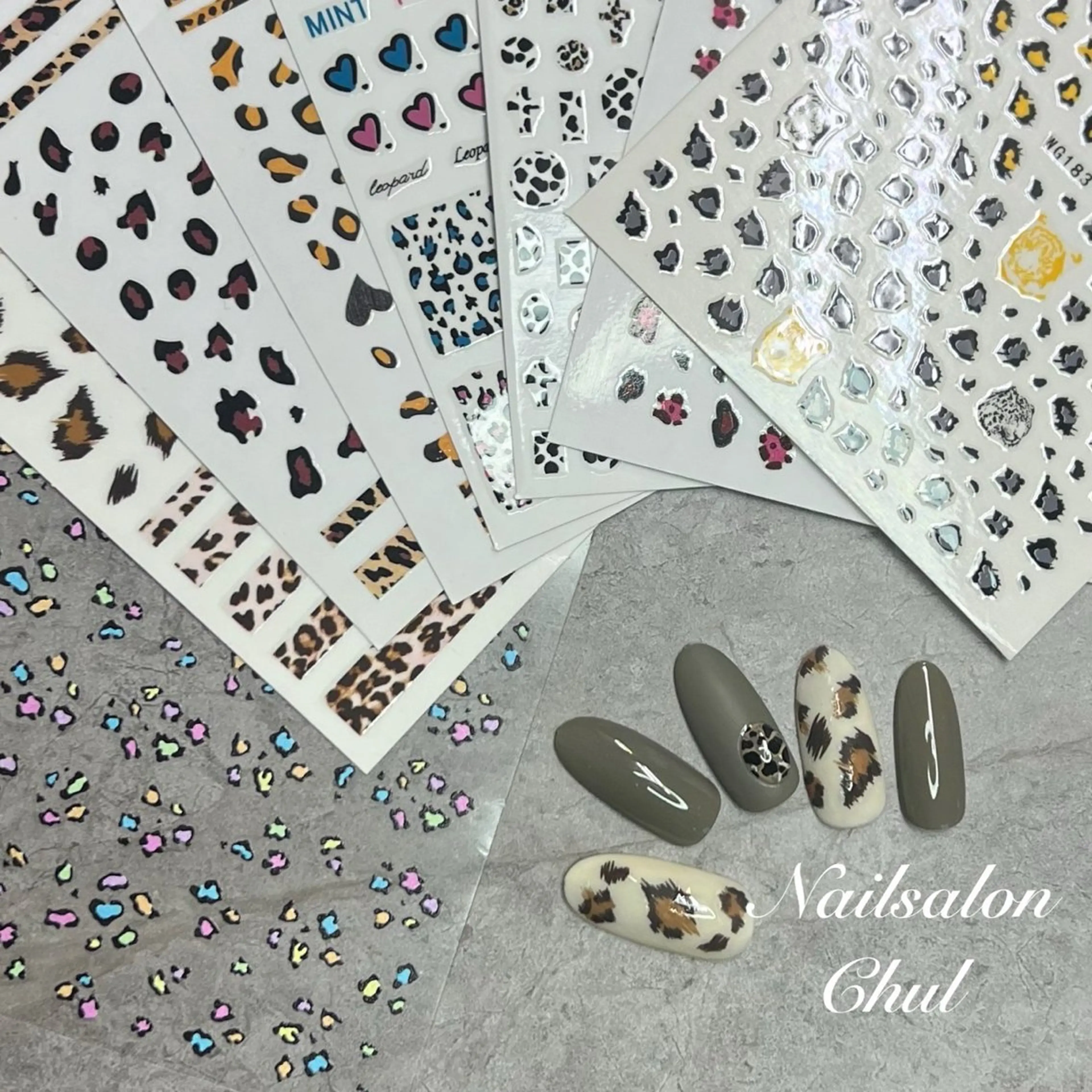 ネイル アニマル柄 ネイルサロン チュルのネイルデザイン