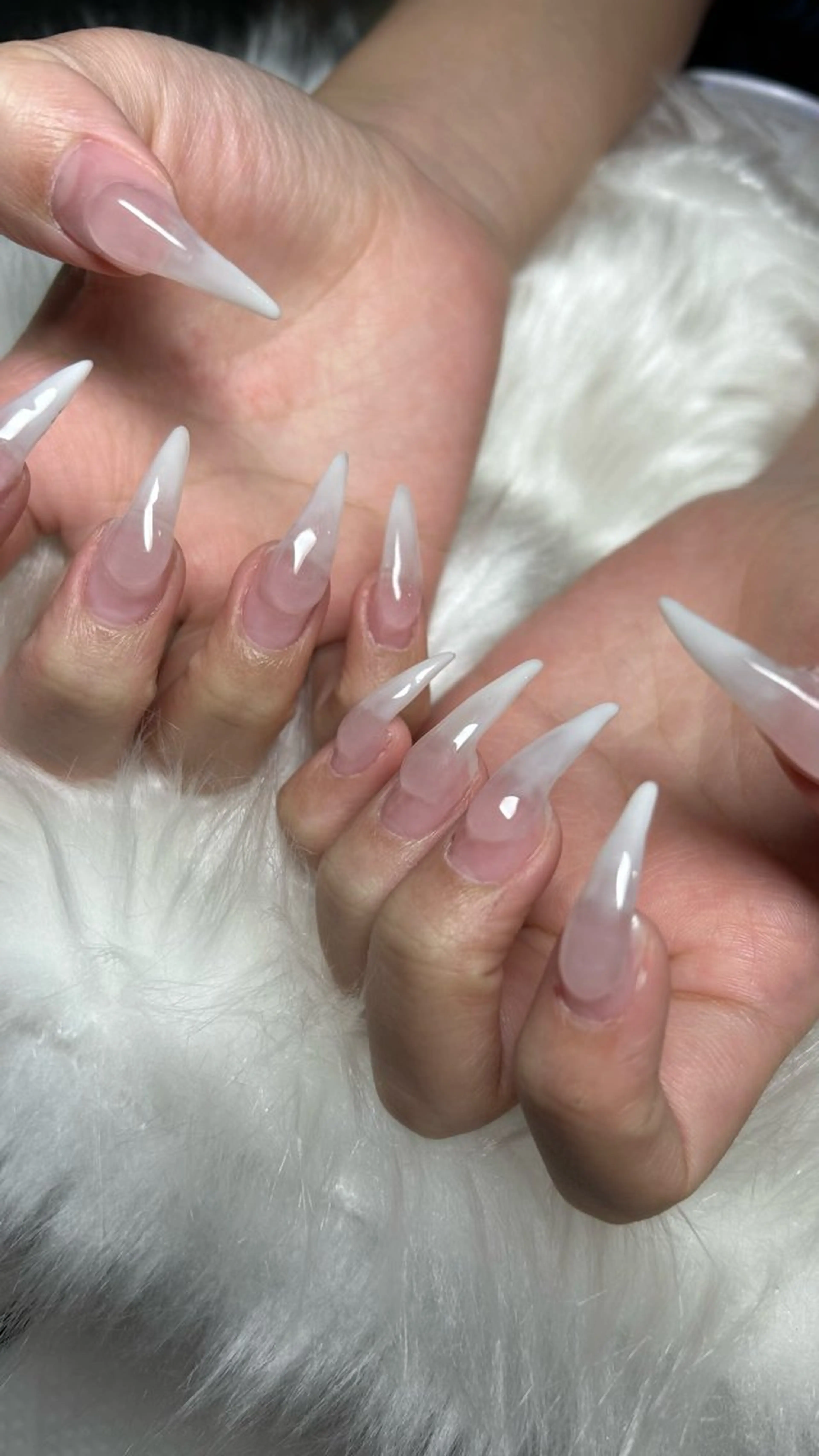 長さだし➕ワンカラー、ラメ、グラデーションの写真