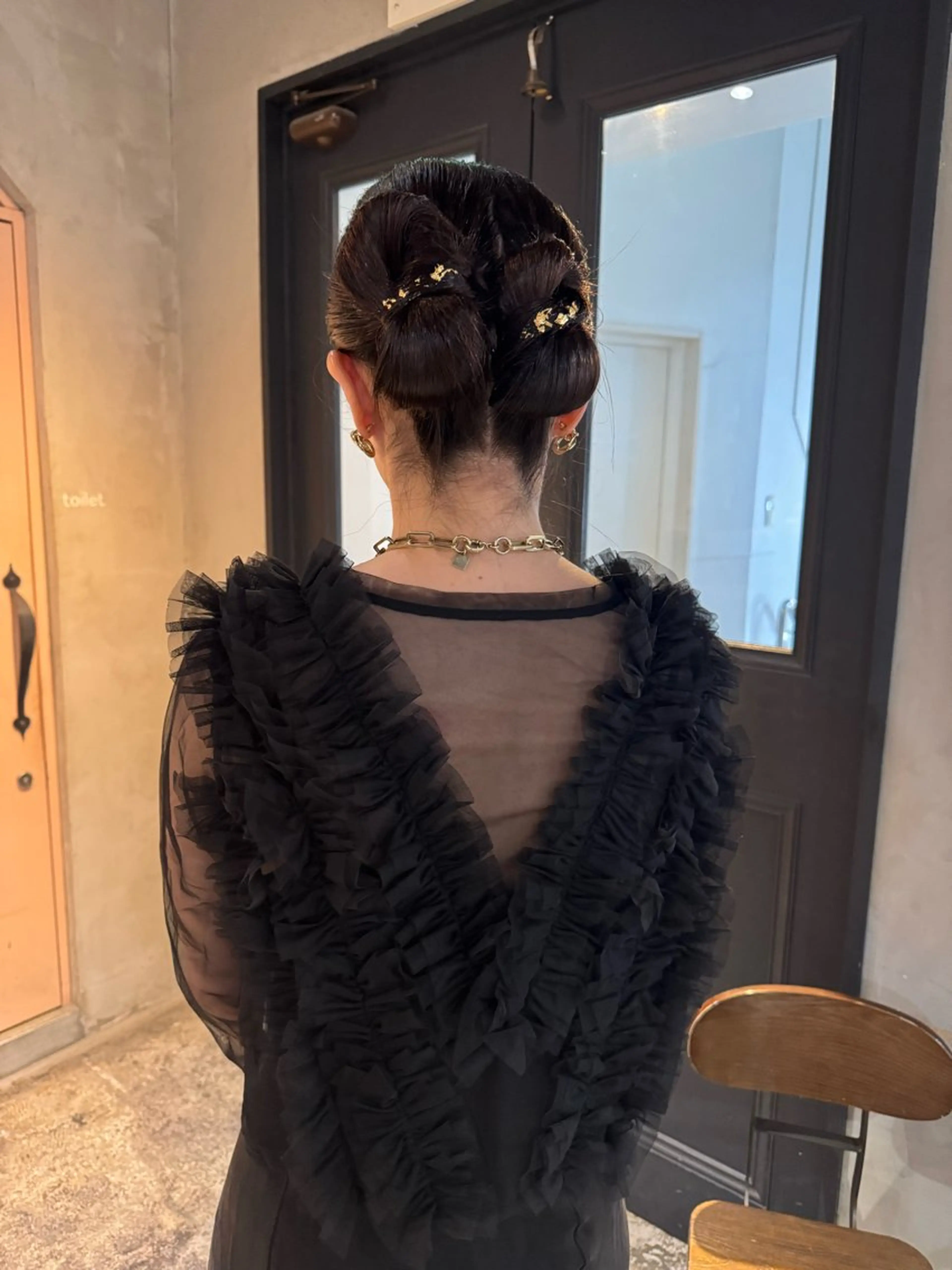 ロング ヘアアレンジ ヘアセット クキノケイカ /暖色カラーのヘアスタイル