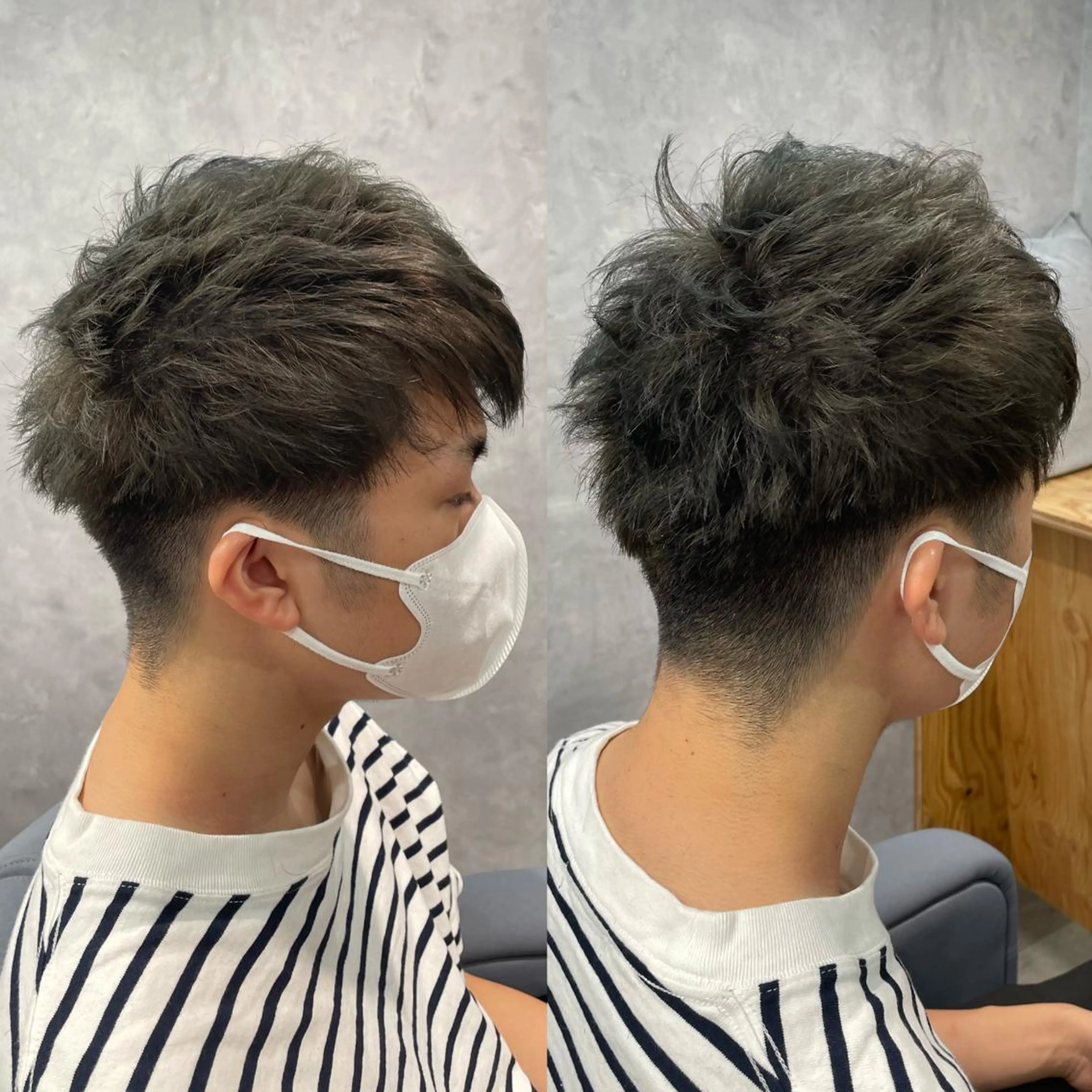 ショート カラー メンズ 黒岩 梨沙のヘアスタイル