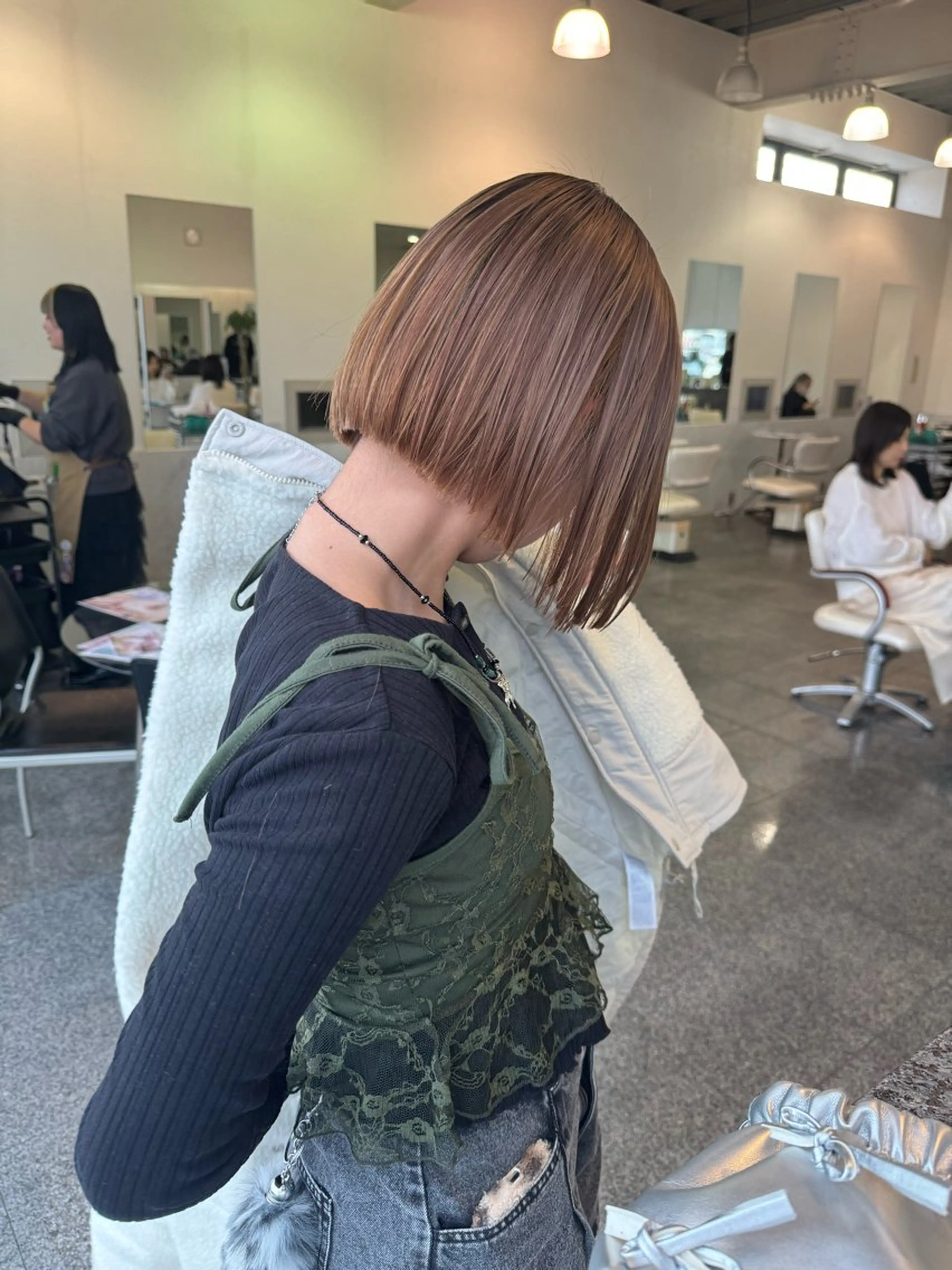 ショート カラー ベージュカラー ブラウンカラー ボブ 🫧ヒシダアキ /taboo🫧のヘアスタイル