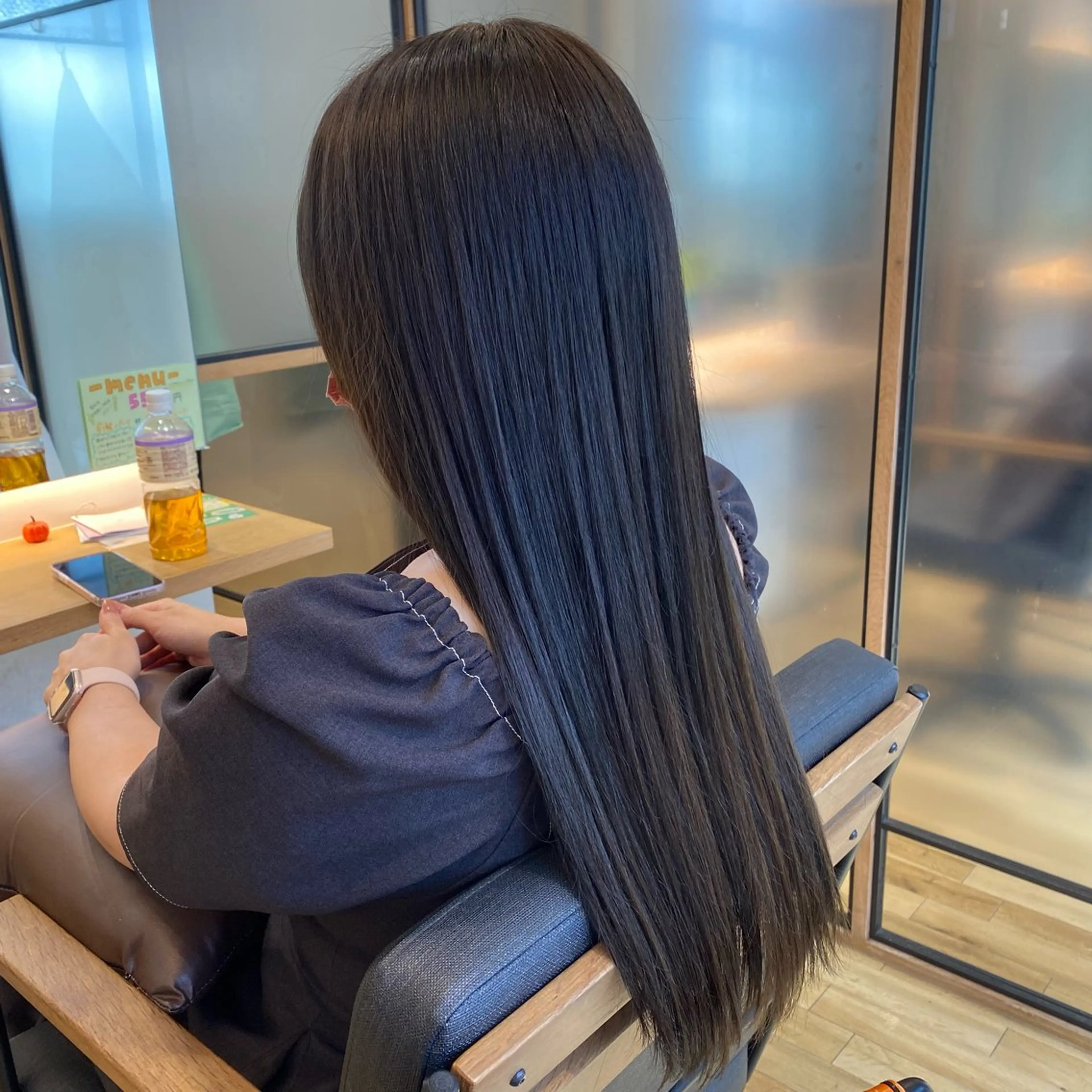 ロング カラー トリートメント ついざき はるかのヘアスタイル