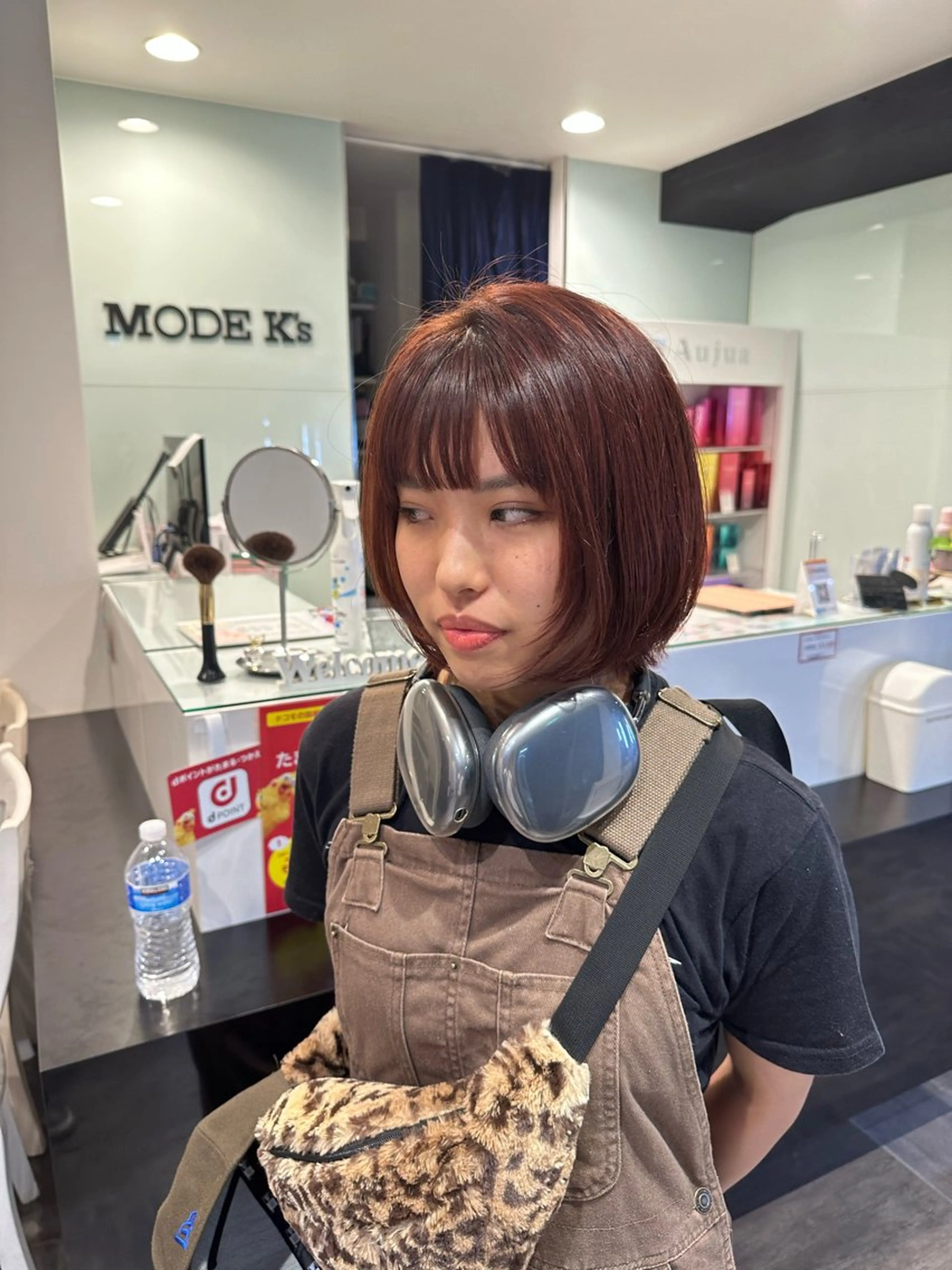 ミディアム カラー カット ヘアカラー レイヤー/艶カラー ROKUのヘアスタイル