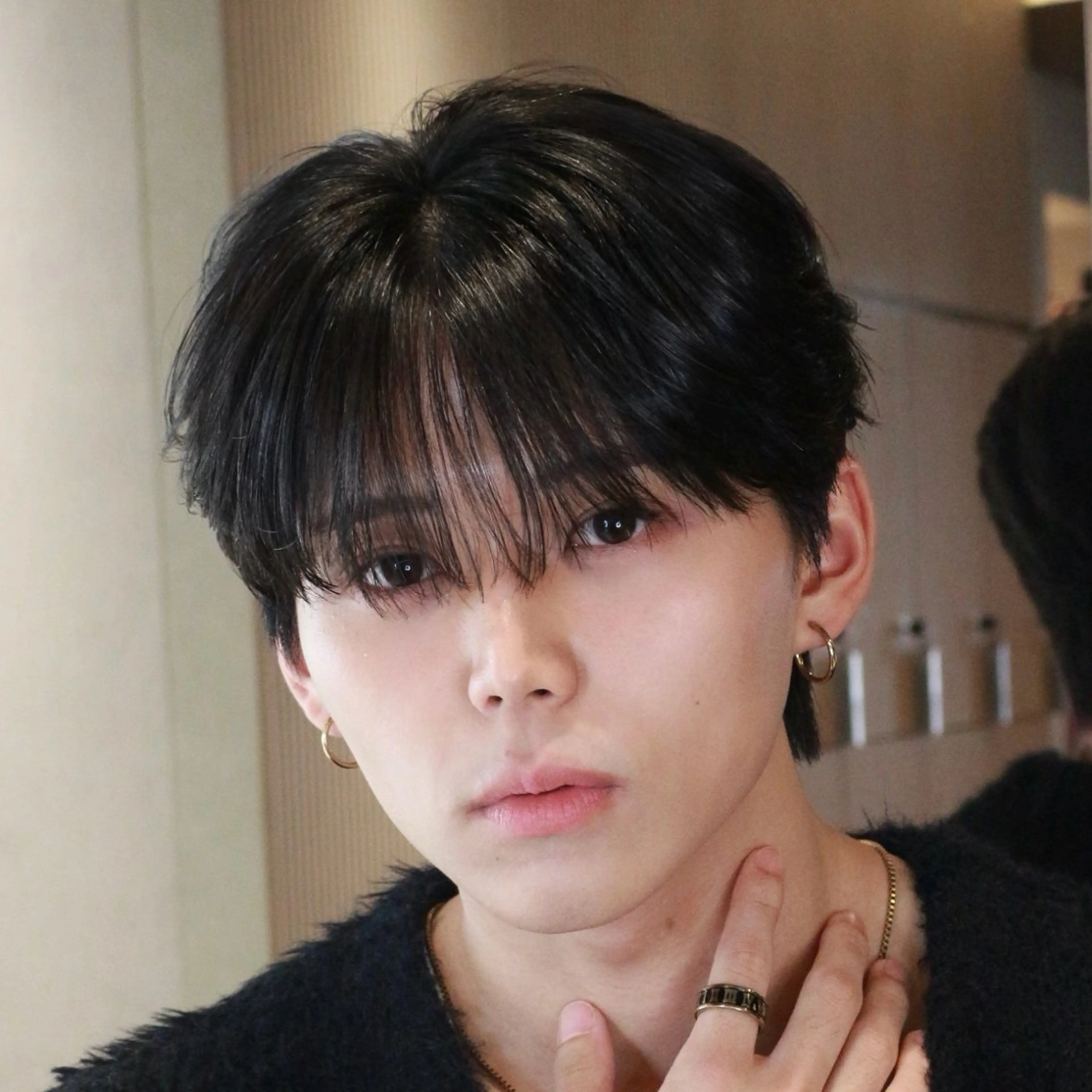 メンズ メンズ韓国風 カット 縮毛矯正 オイルだけでも決まる 【メンズ特化】千原のヘアスタイル