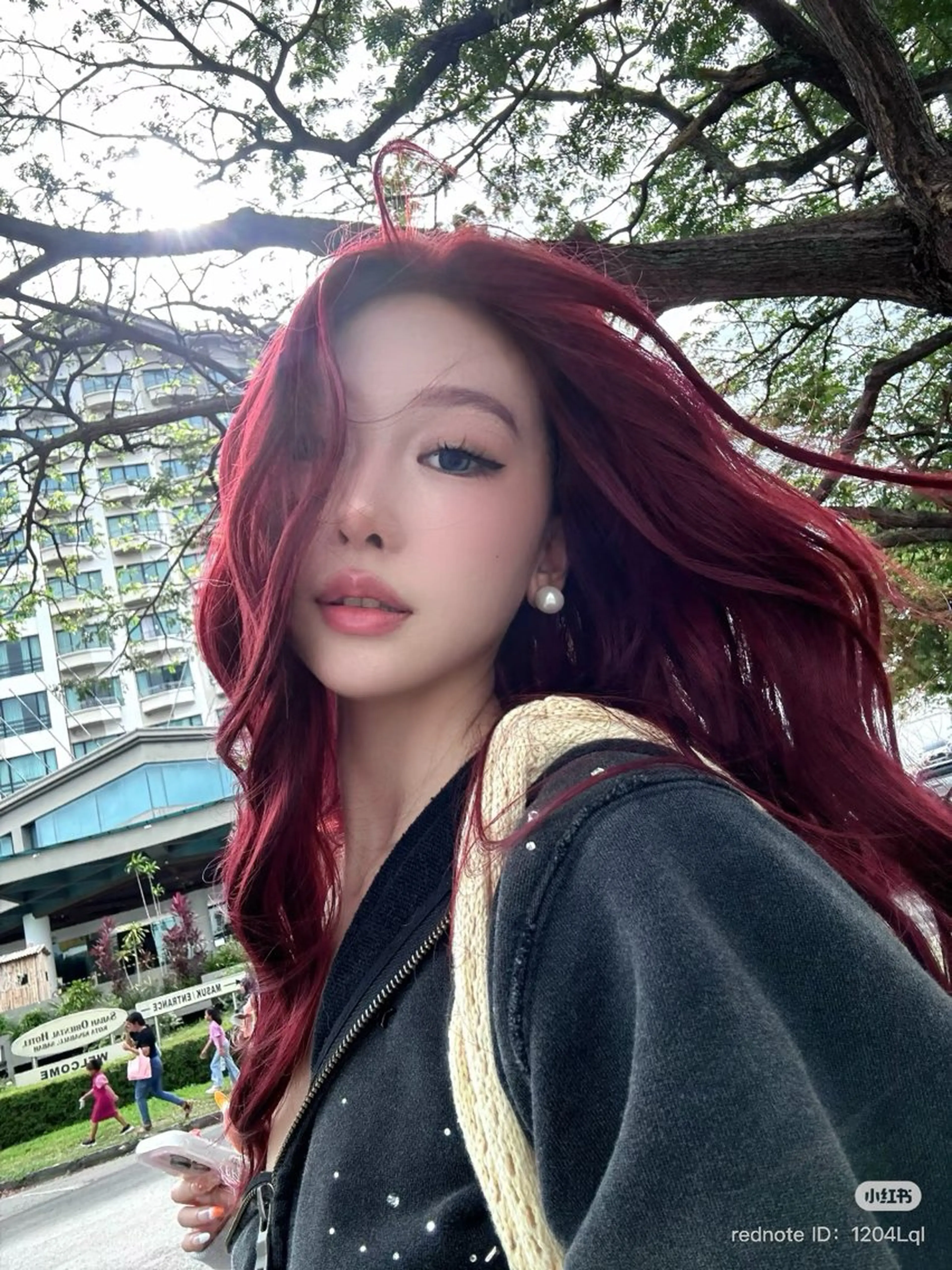 ロング ヘアカラー お洒落暖色 🍒AOI🍒のヘアスタイル