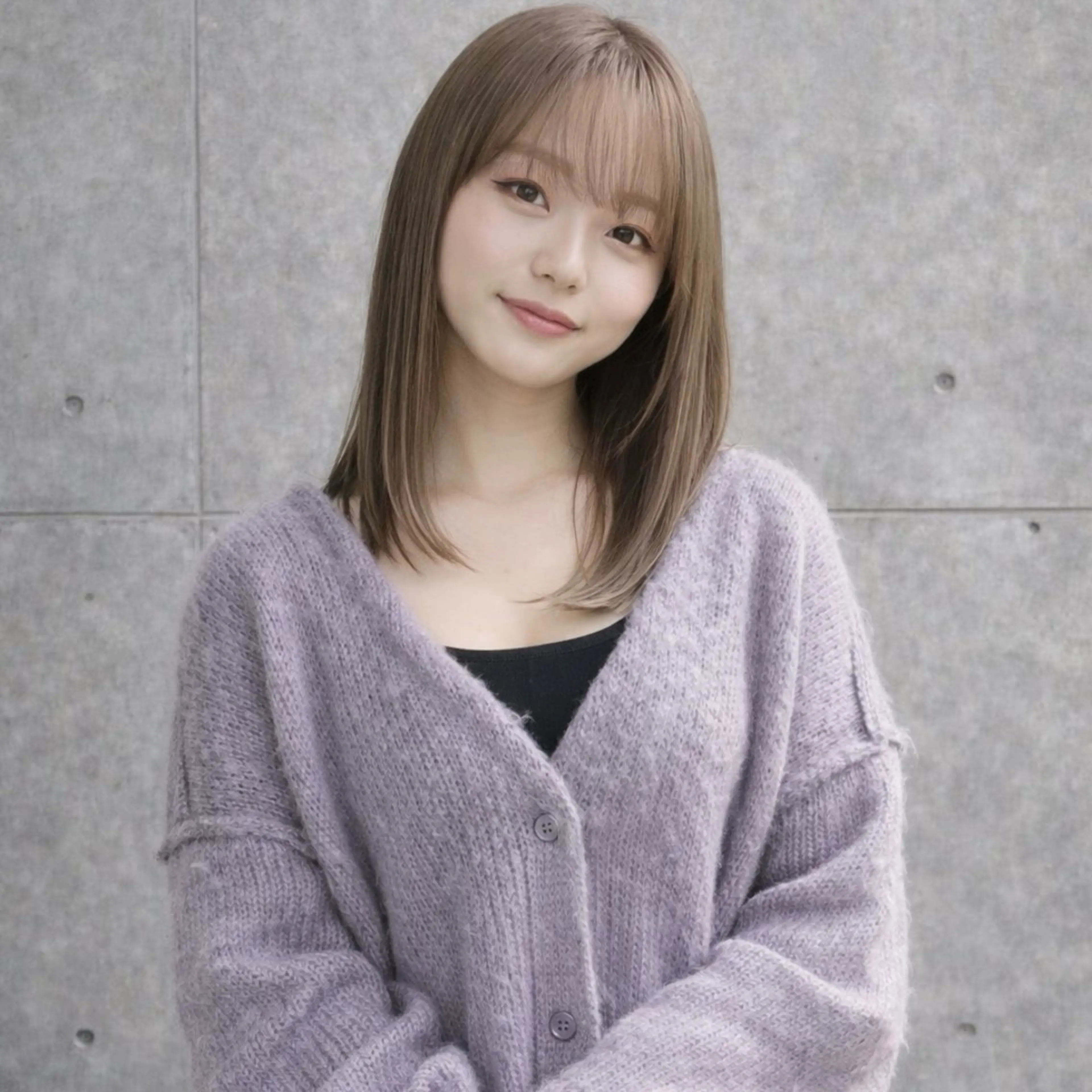 ミディアム カラー カット ヘアカラー 一ノ瀬 暁のヘアスタイル