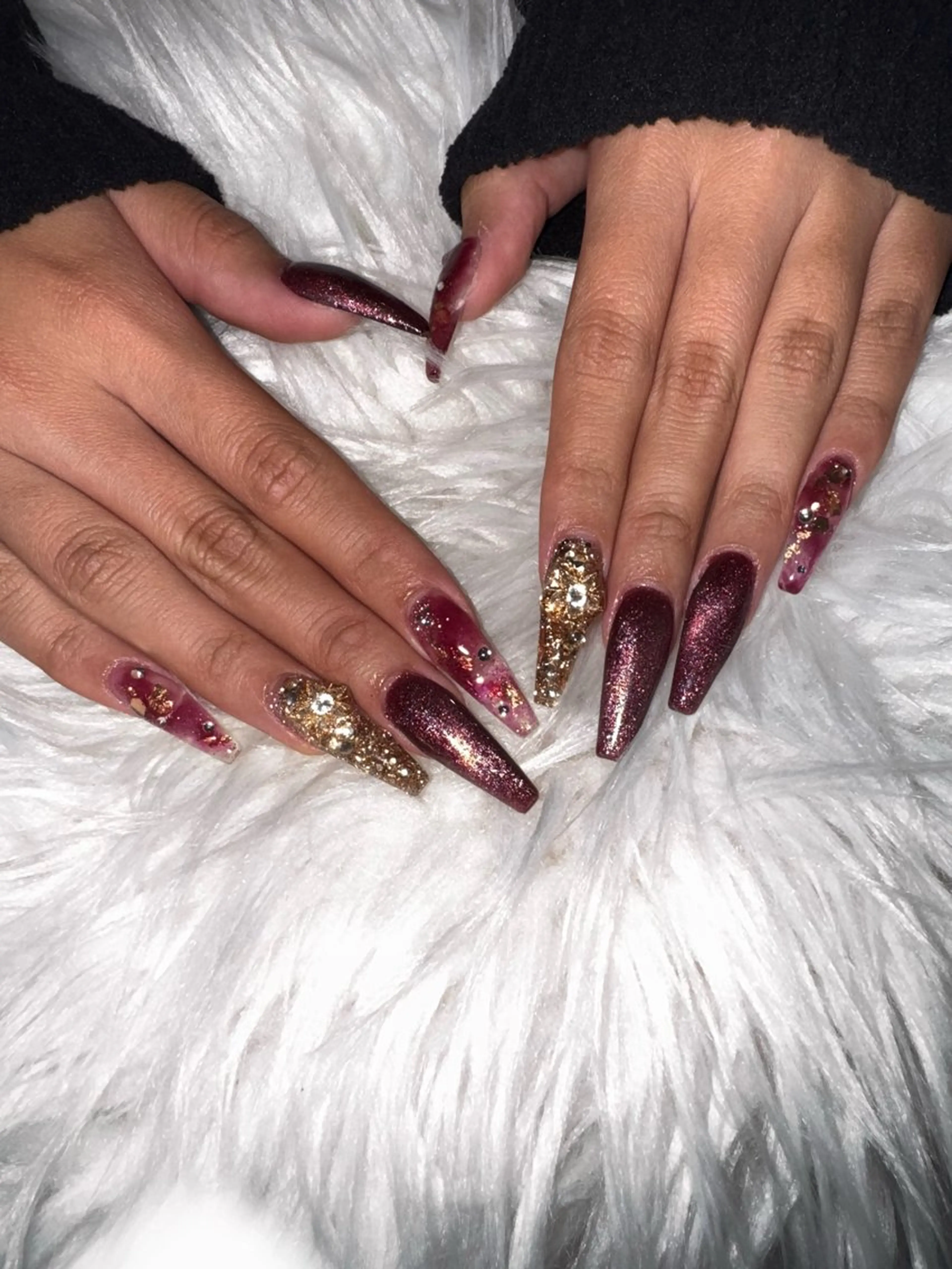 ロング LaLa Peach 崎原のネイルデザイン