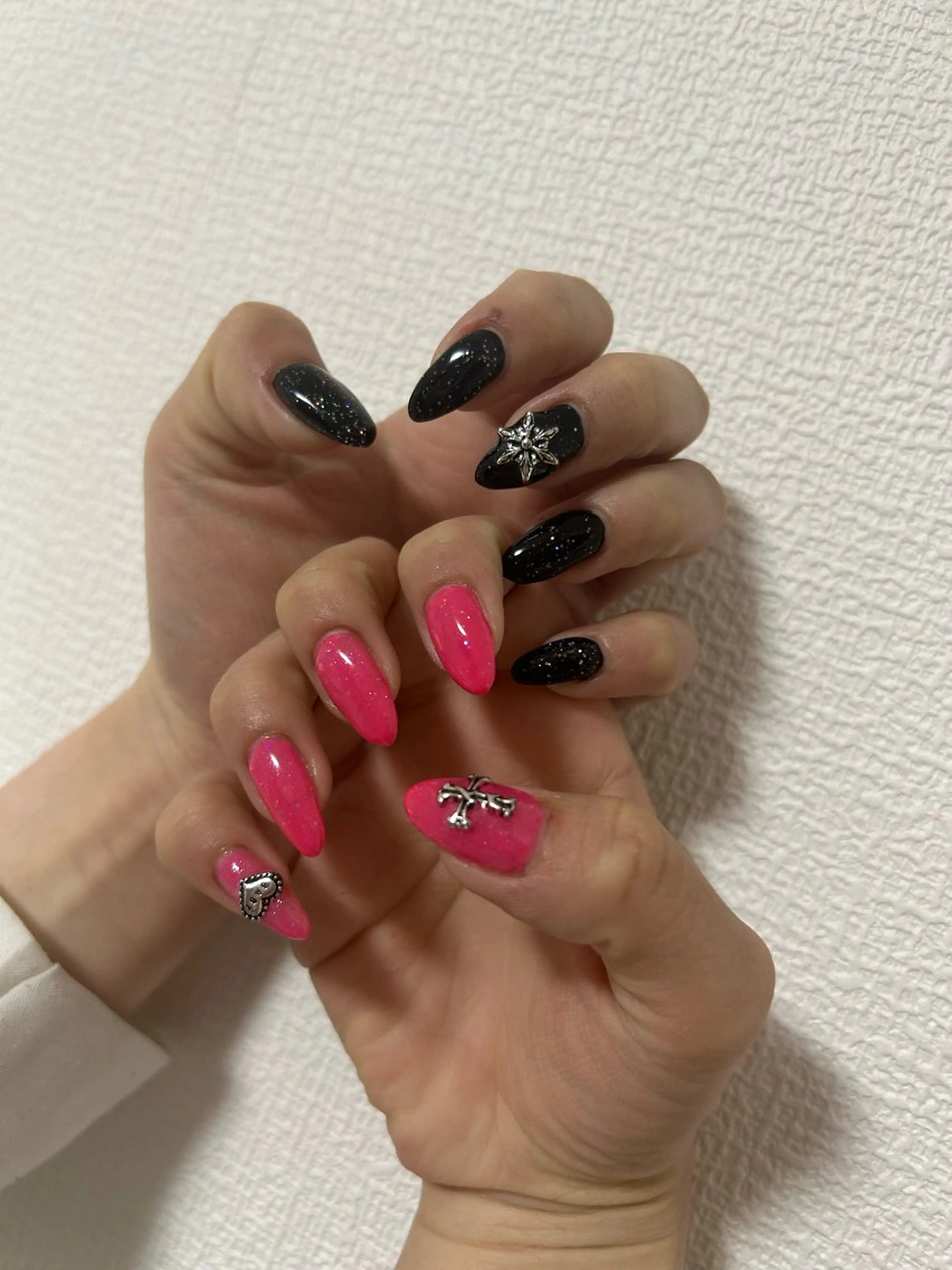 ネイル ラメ(グリッター) 持ち込み ワンカラーネイル ピンク ハンドネイル 自宅サロン♡ Mamiのネイルデザイン