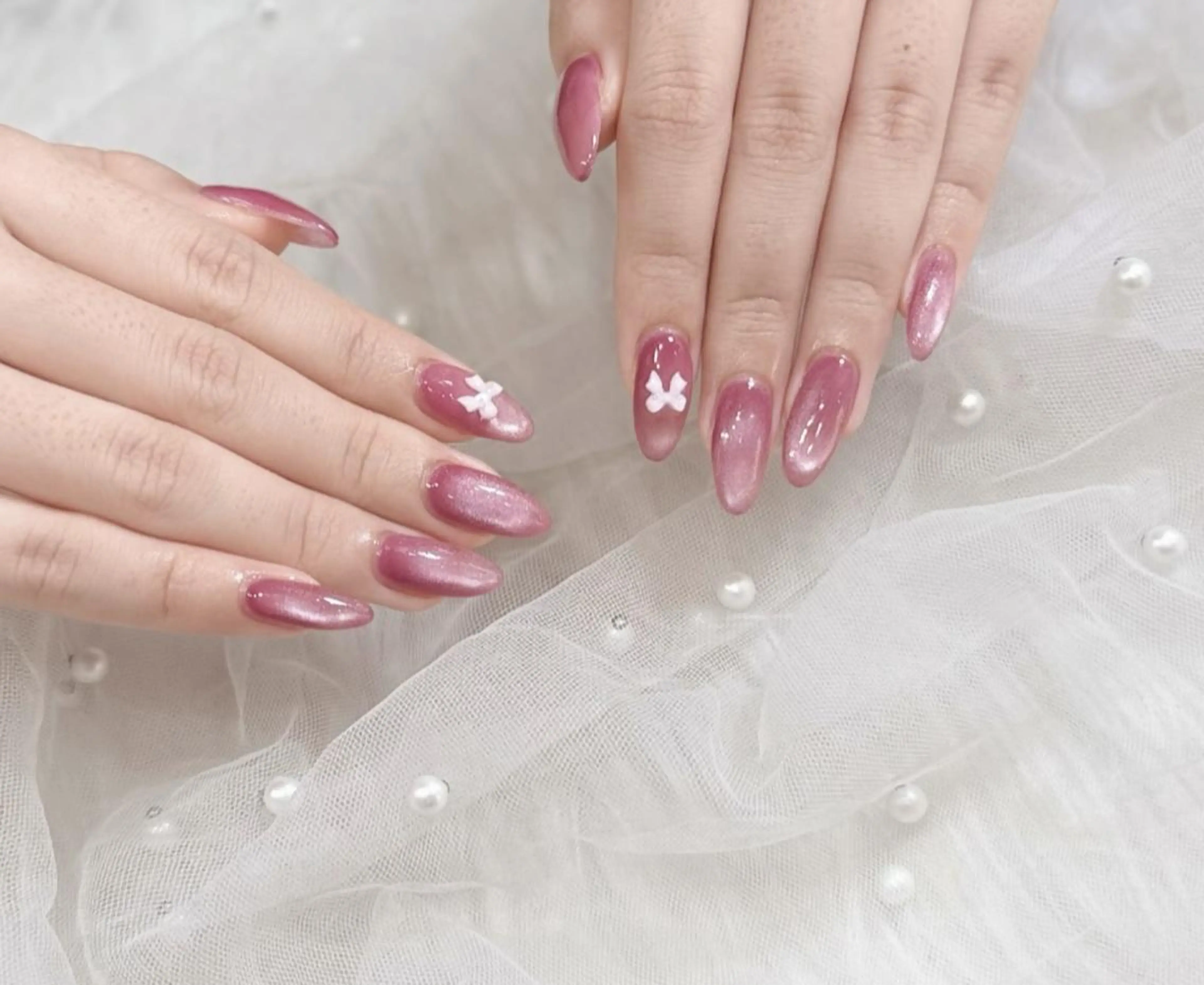 🌸4月限定🌸jrネイリスト☆ワンカラーorラメグラorマグネットネイル💅🏻✨の写真