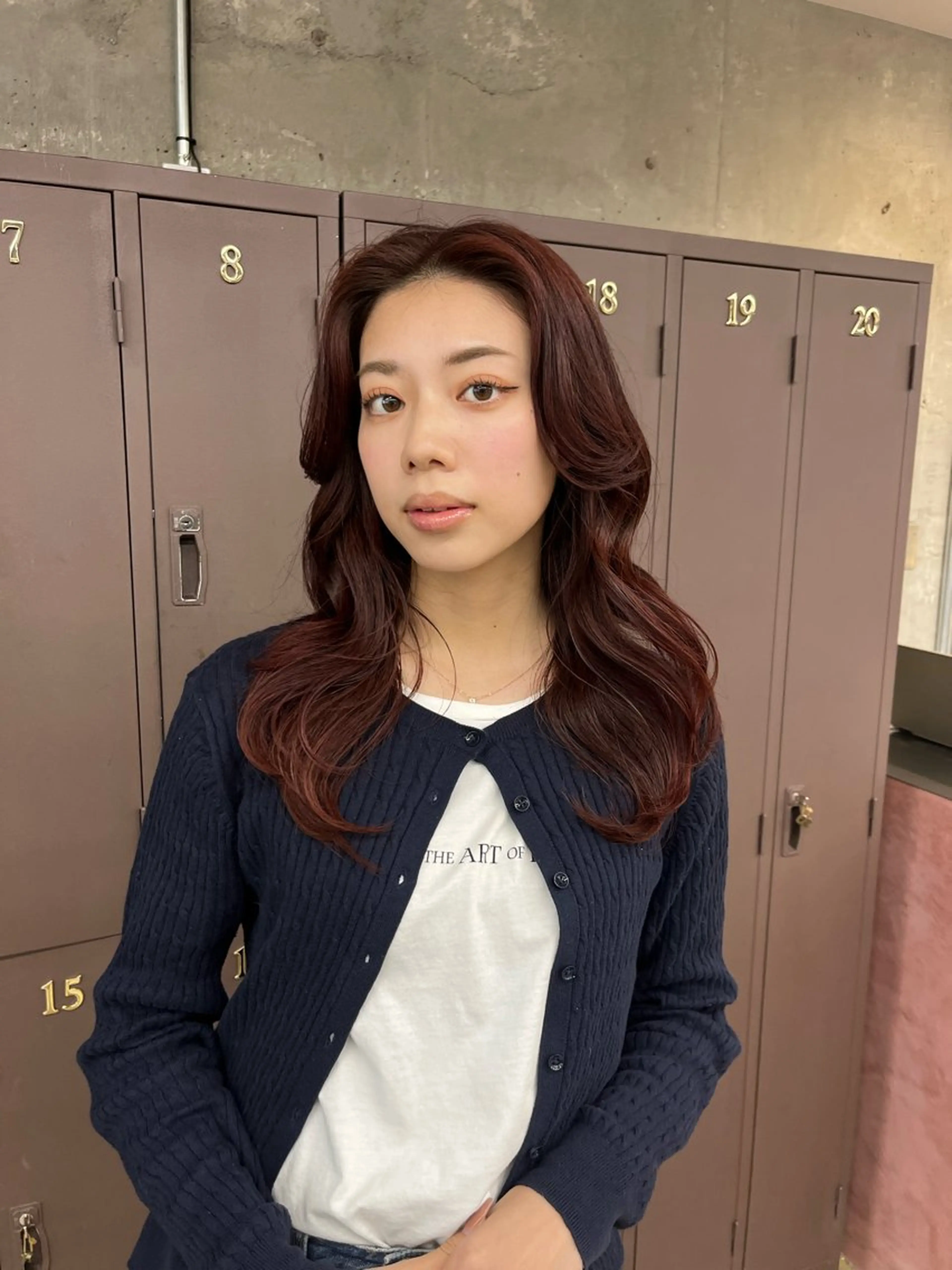 ロング カット ヘアカラー パーマ/オリーブ/ 酸性ストレート/ゆなのヘアスタイル