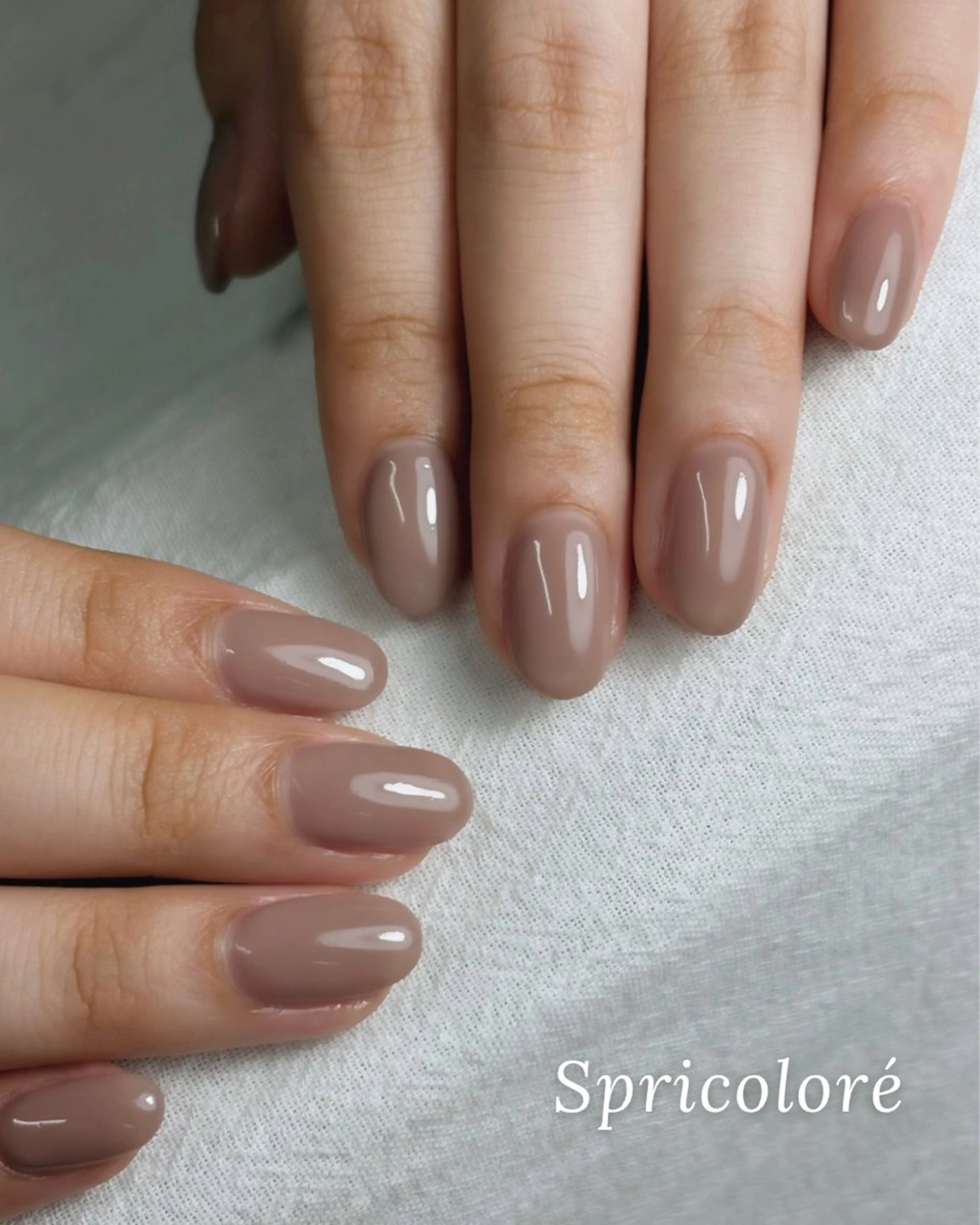 ネイル 長さ出し オフィスネイル ワンカラーネイル シンプルネイル Spricoloré ／harunaのネイルデザイン
