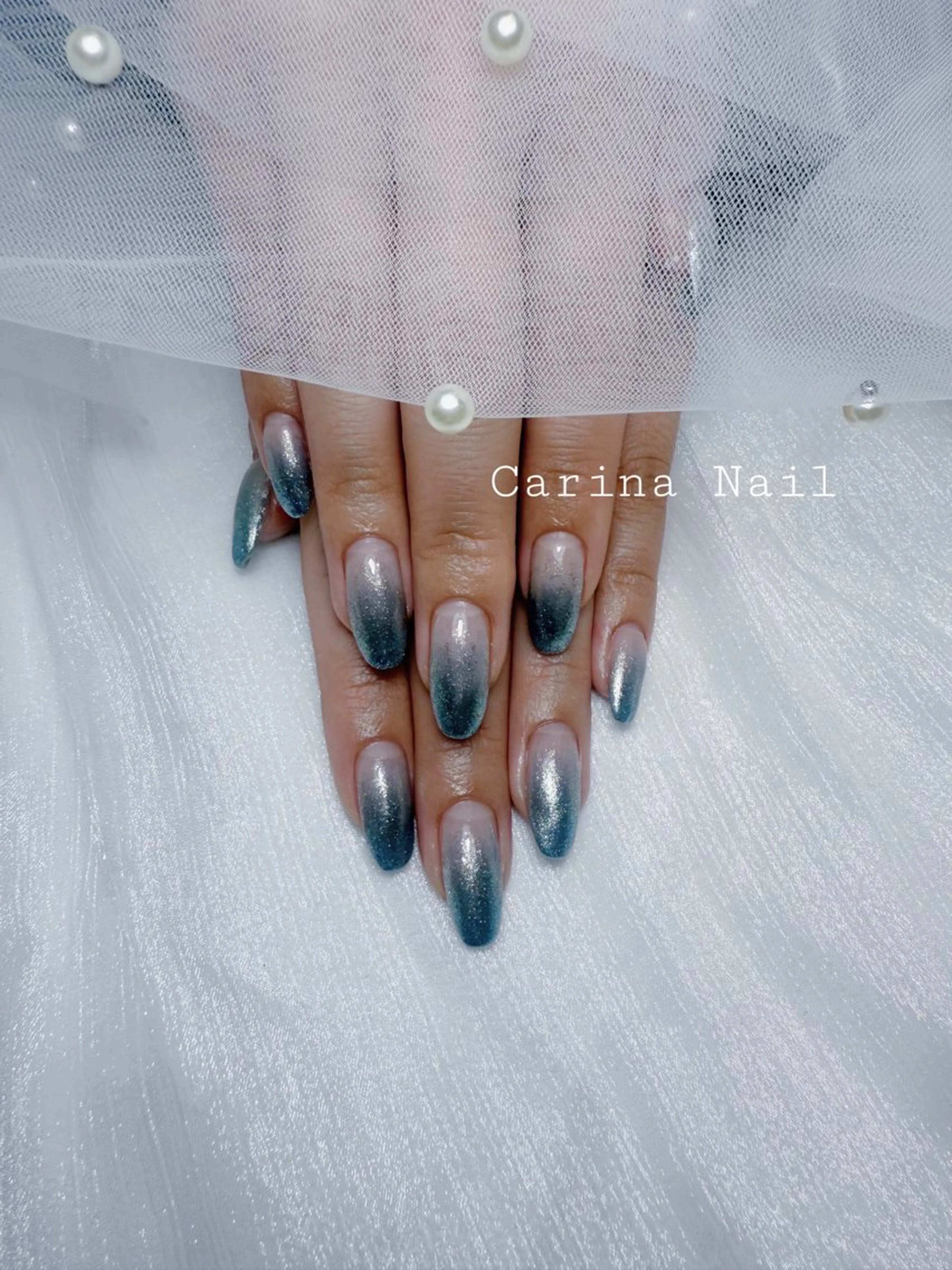 ネイル グラデーション ラメ(グリッター) ラメグラデーション Carina Nail所属・Carina Nailのネイルデザイン