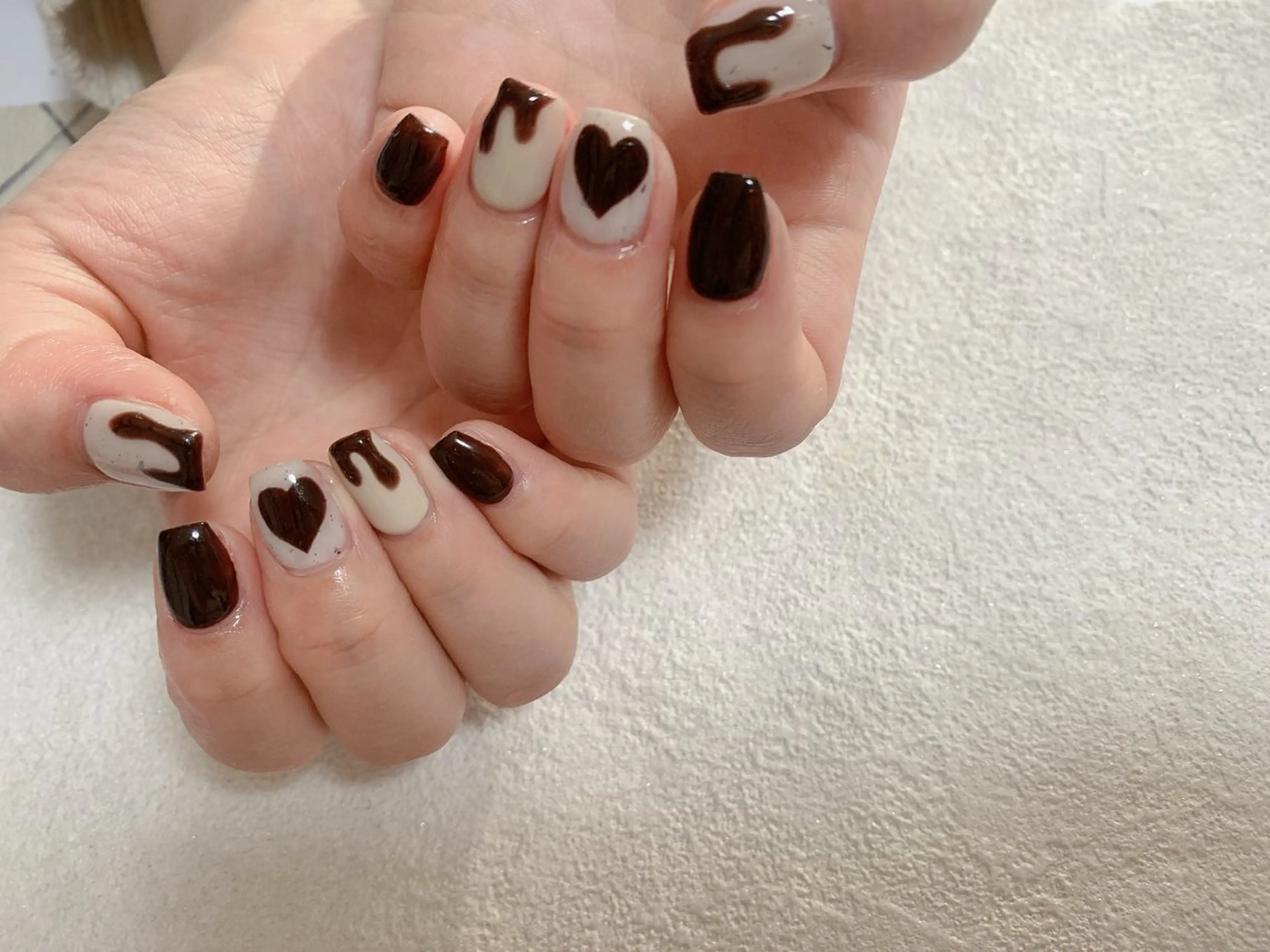 ネイル ジェルネイル 韓国ネイル メンズネイル パラジェル バレンタイン kiki nail たまプラーザのネイルデザイン