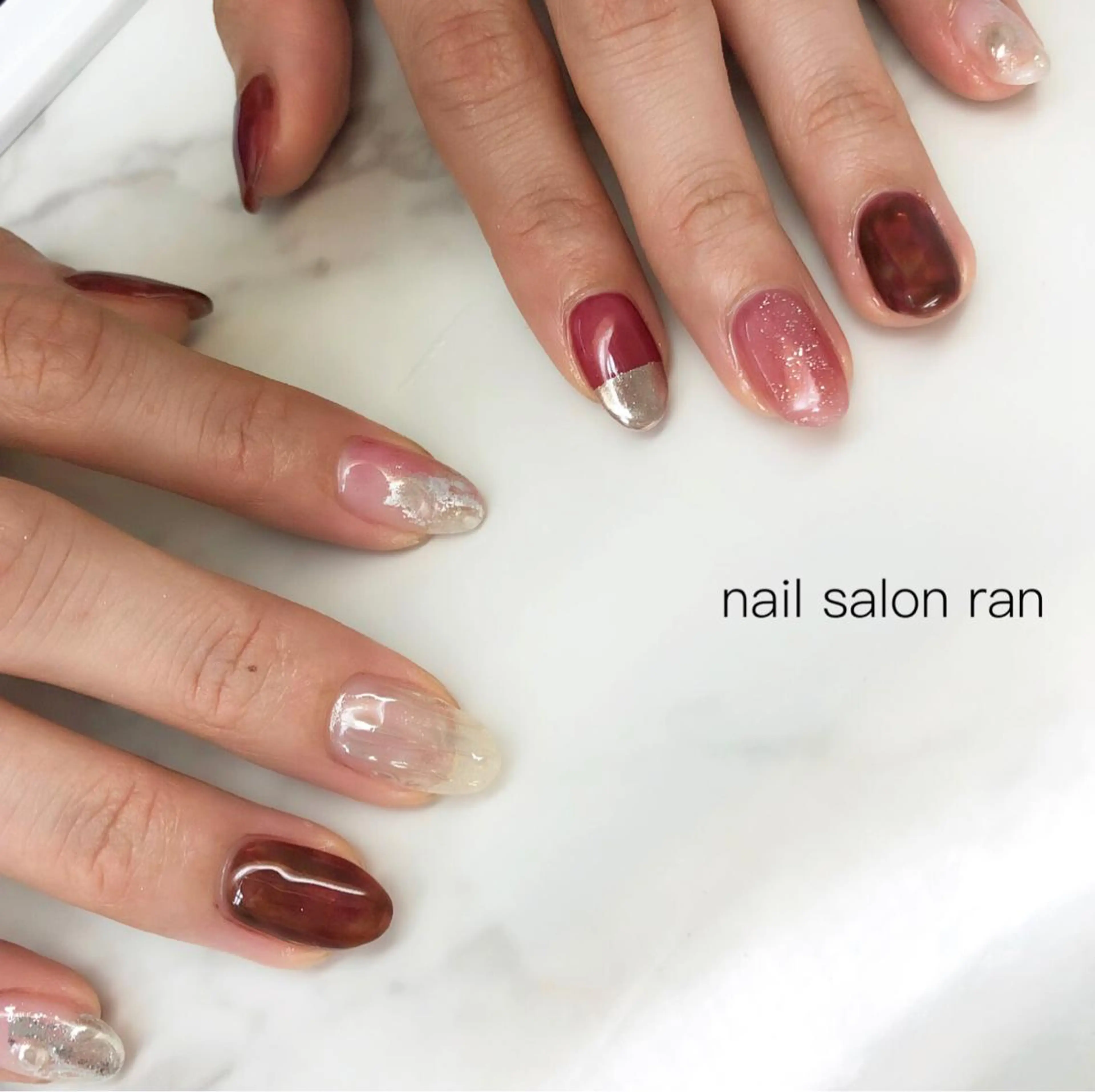 ネイル 持ち込み nailsalon ranのネイルデザイン