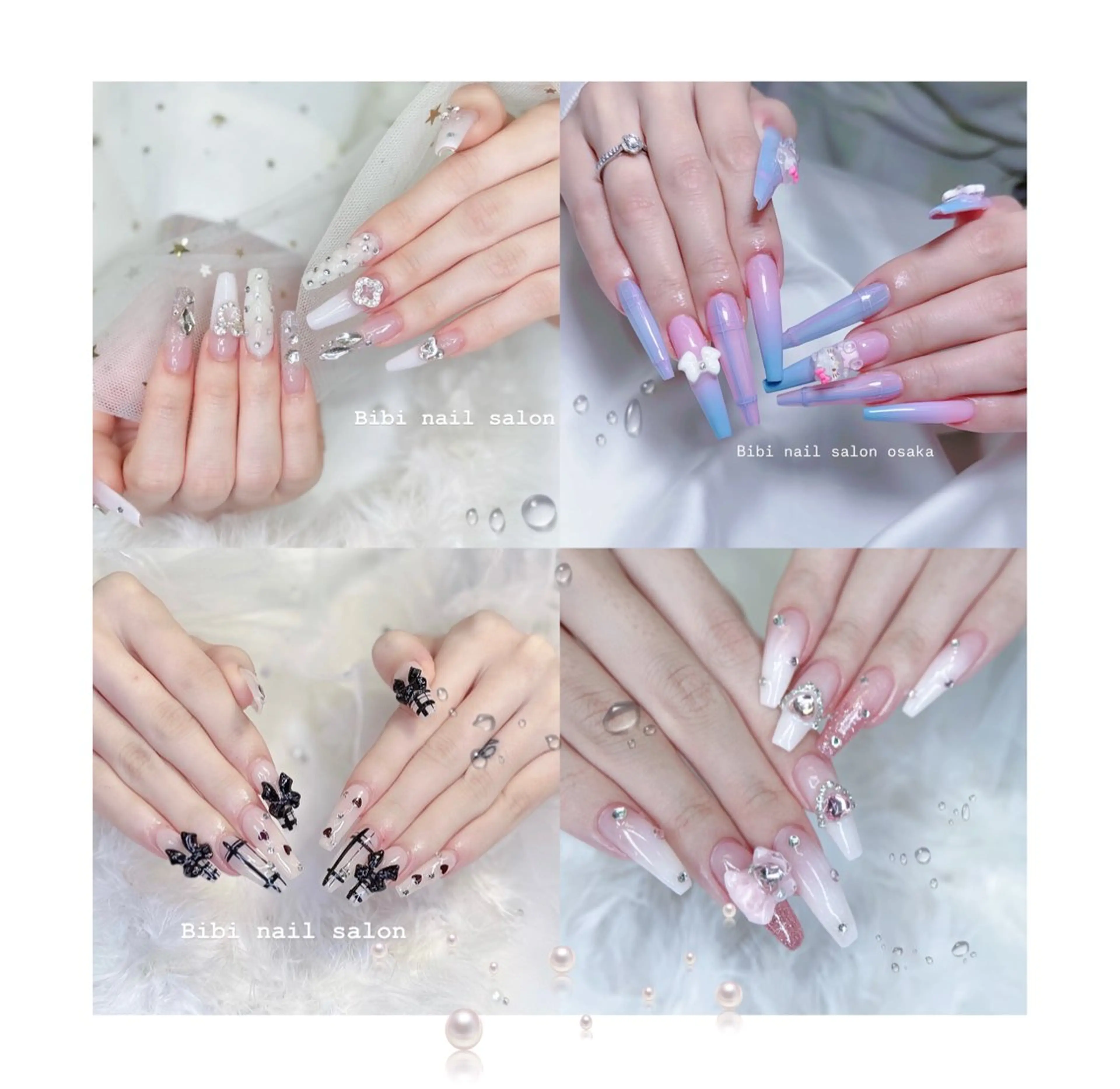セミロング ハンドネイル Bibi beauty spa Osaka所属・Bibi nail Osakaのネイルデザイン