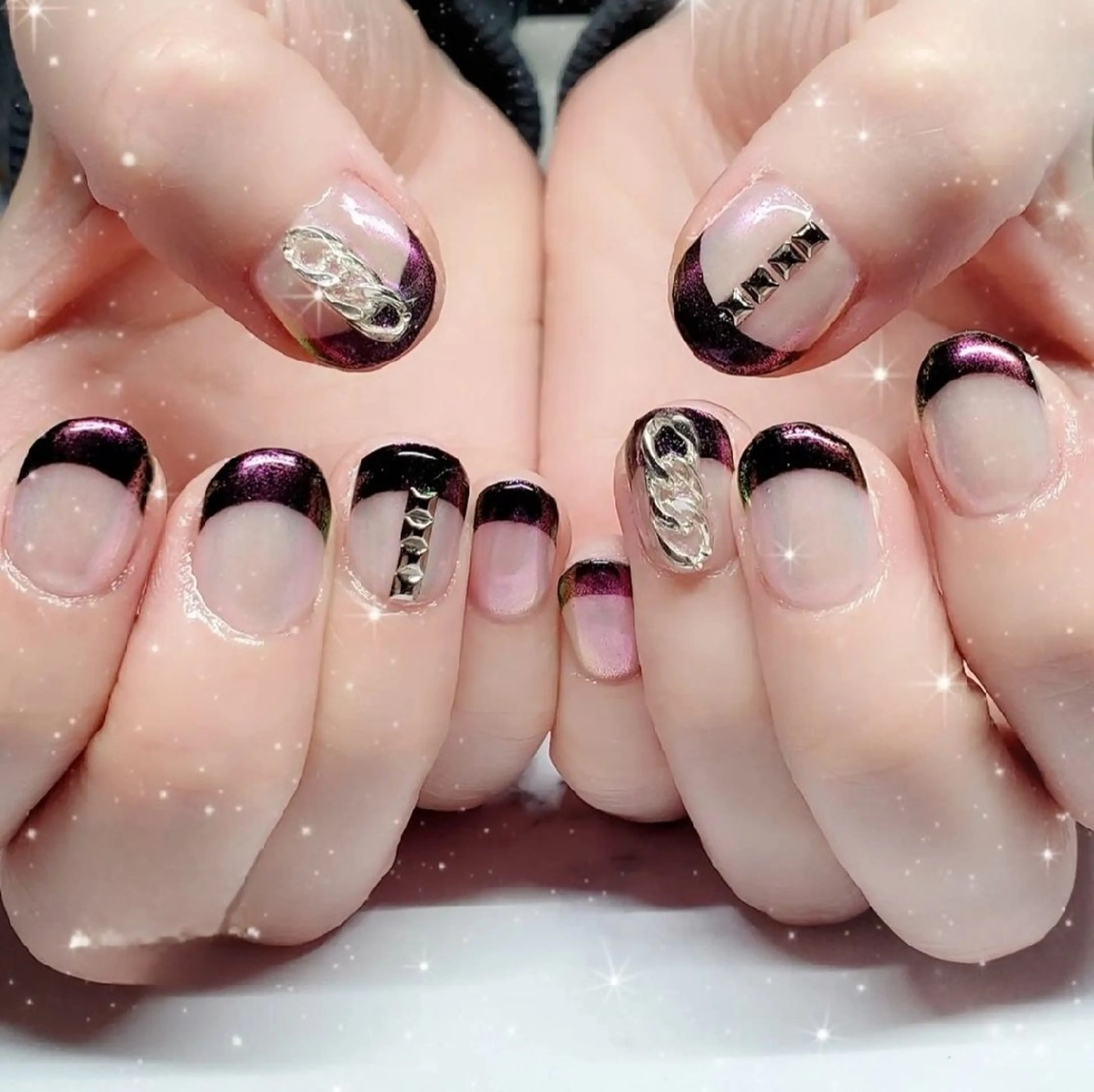 ネイル フレンチネイル ハンドネイル Runanail 鶴ヶ峰所属・Runanail.☽ 鶴ヶ峰　naruのネイルデザイン