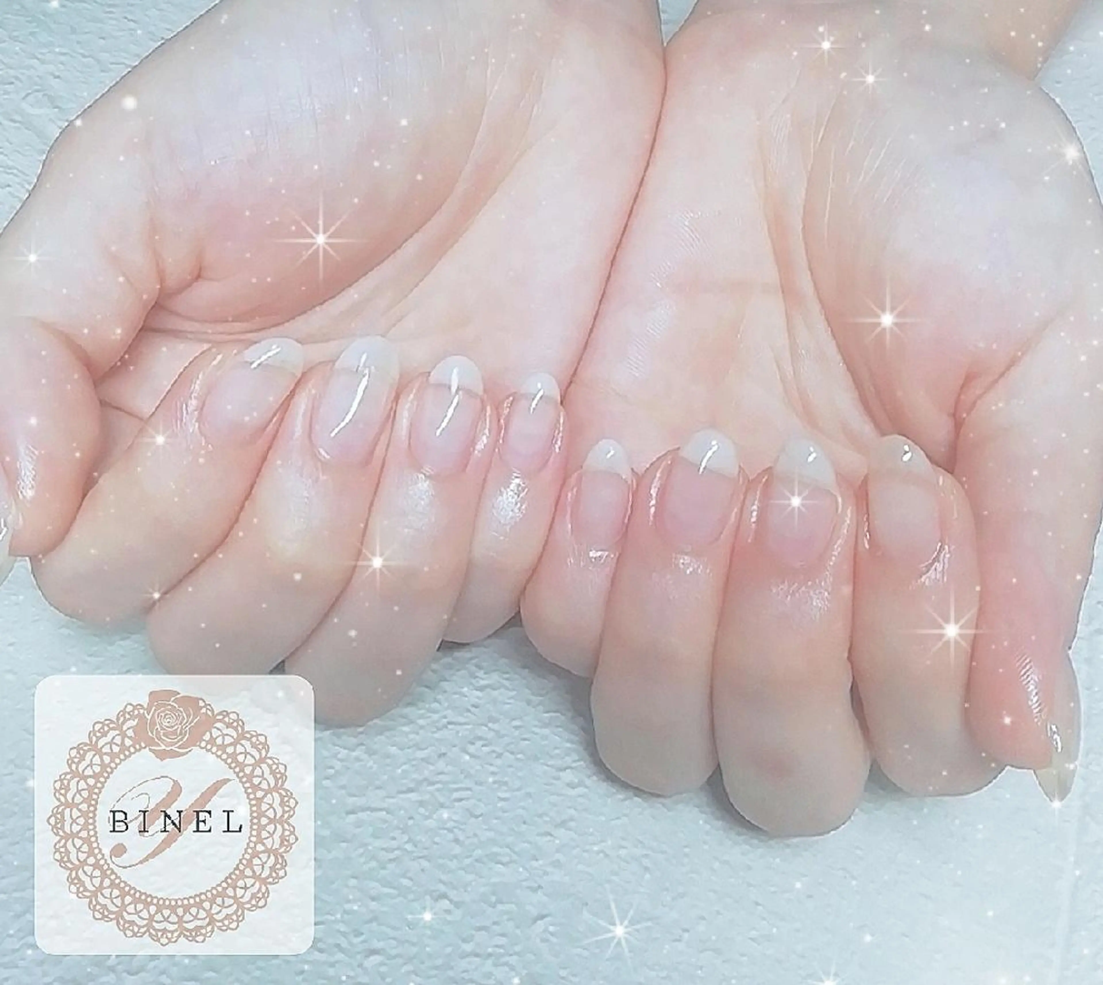 ネイル クリアネイル ハンドネイル Nail Salon Y.BINELのネイルデザイン