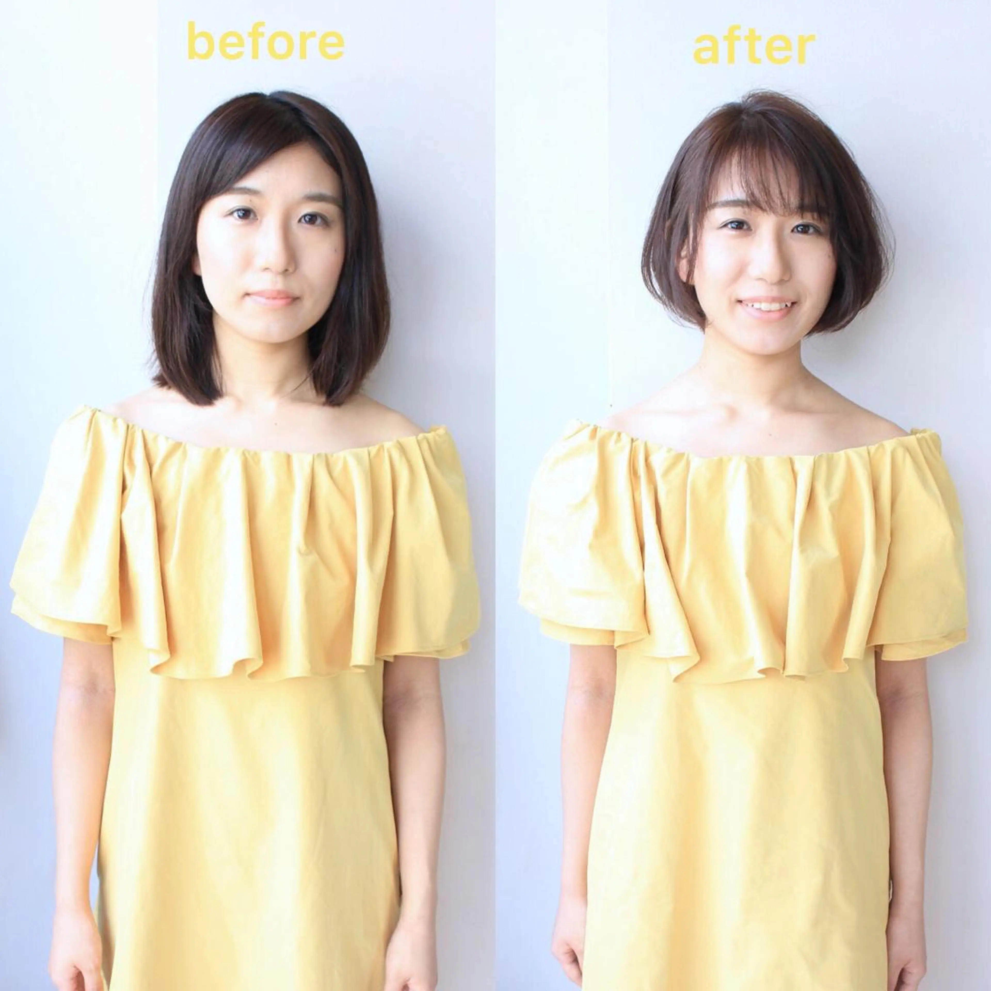 ミディアム 河野 薫のヘアスタイル