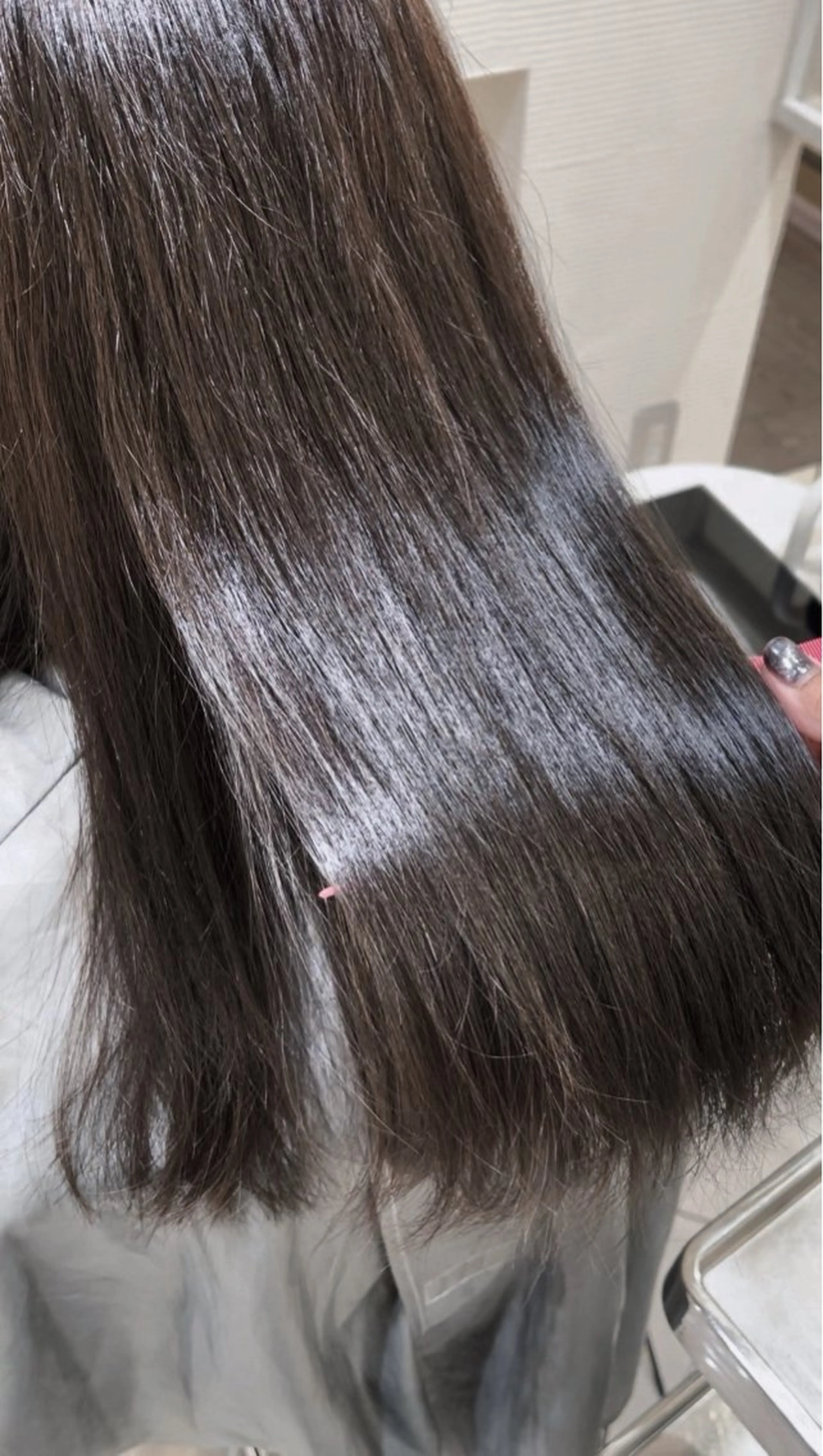 ロング カラー ケアカラー 透明感カラー グレージュ 髪質改善 韓国風ヘア 💖大人韓国ヘア💖 韓国艶カラー【銀座】のヘアスタイル