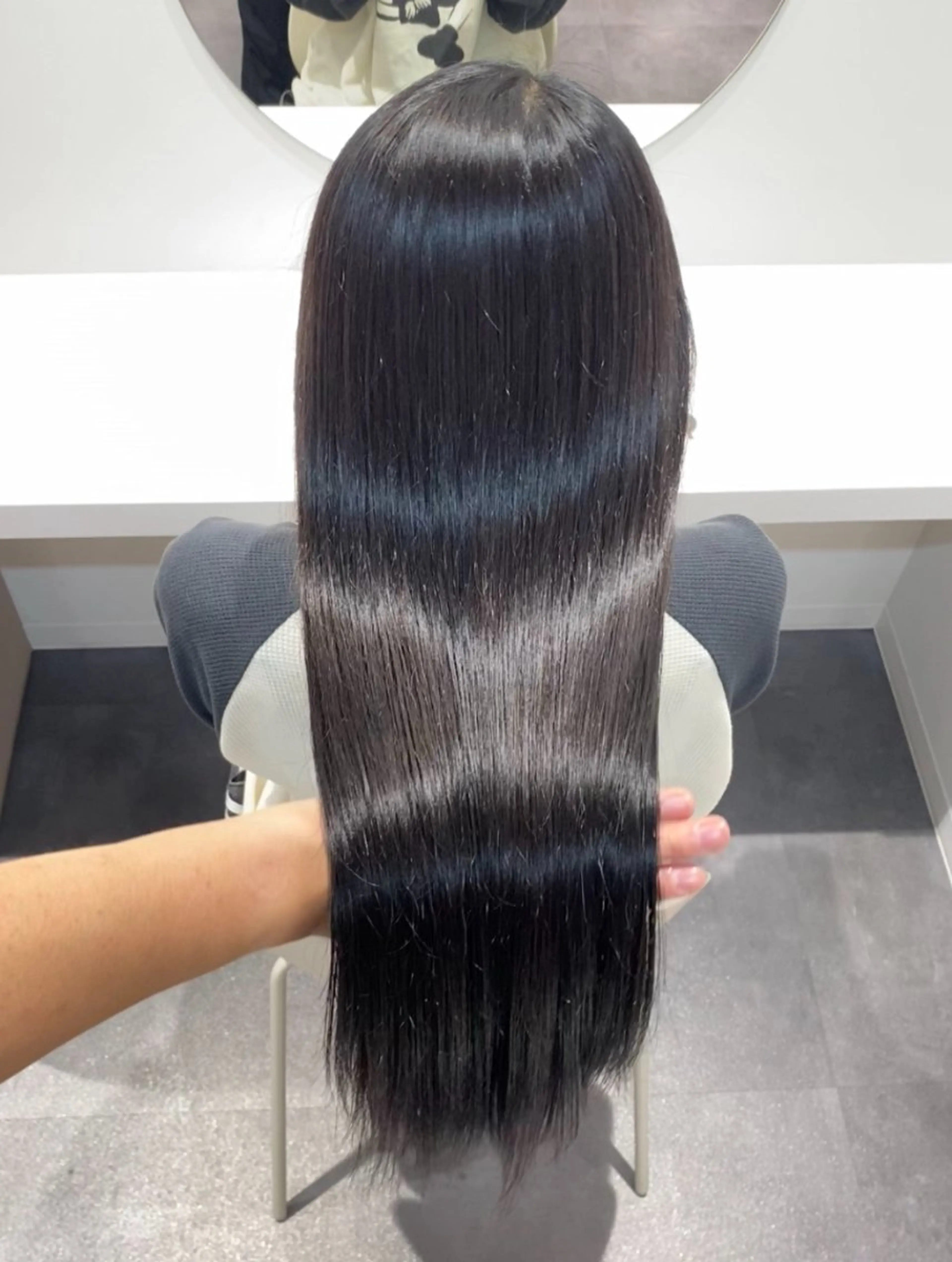【 ✨プレミアム髪質改善✨】地毛風酸性ストレート+水素トリートメント(ロング料金無し)の写真