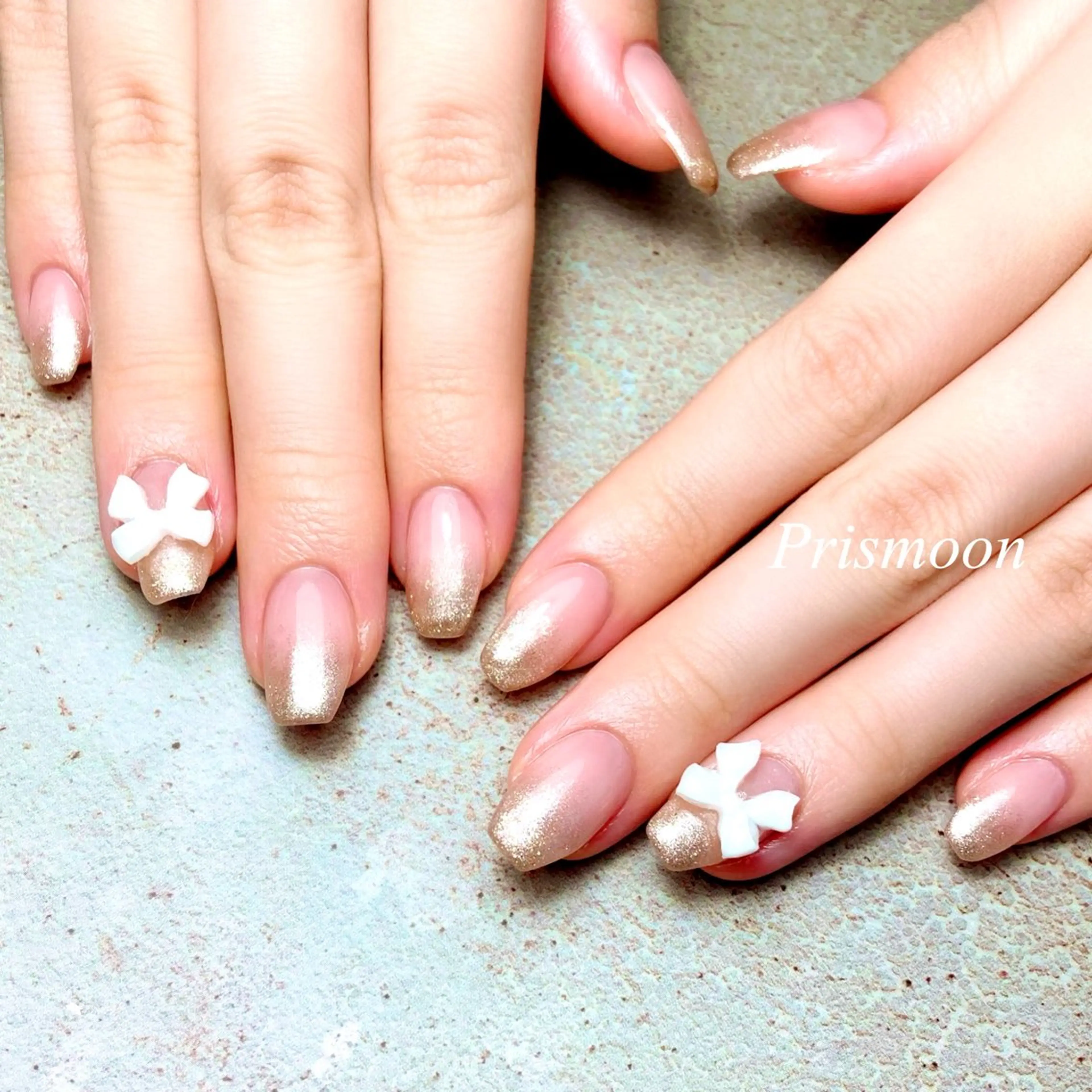 ネイル フレンチネイル マグネットネイル マグネットフレンチ Prismoon  Nail所属・Prismoon /津市ネイルのネイルデザイン