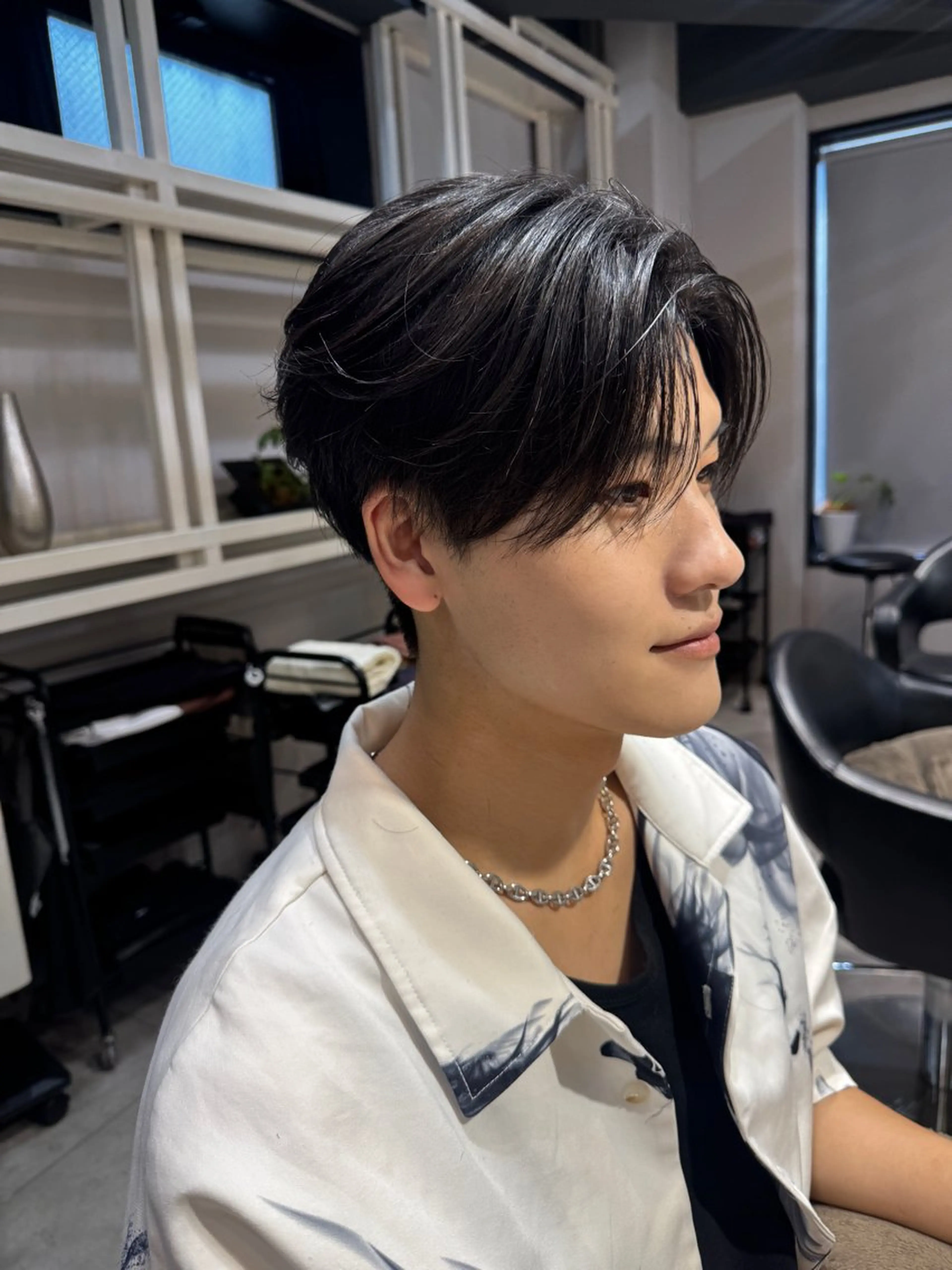 ミディアム メンズ マッシュ シースルーマッシュ カット ヘッドスパ Dxxxx III所属・女性目線の大人 メンズ*Ayakaのヘアスタイル