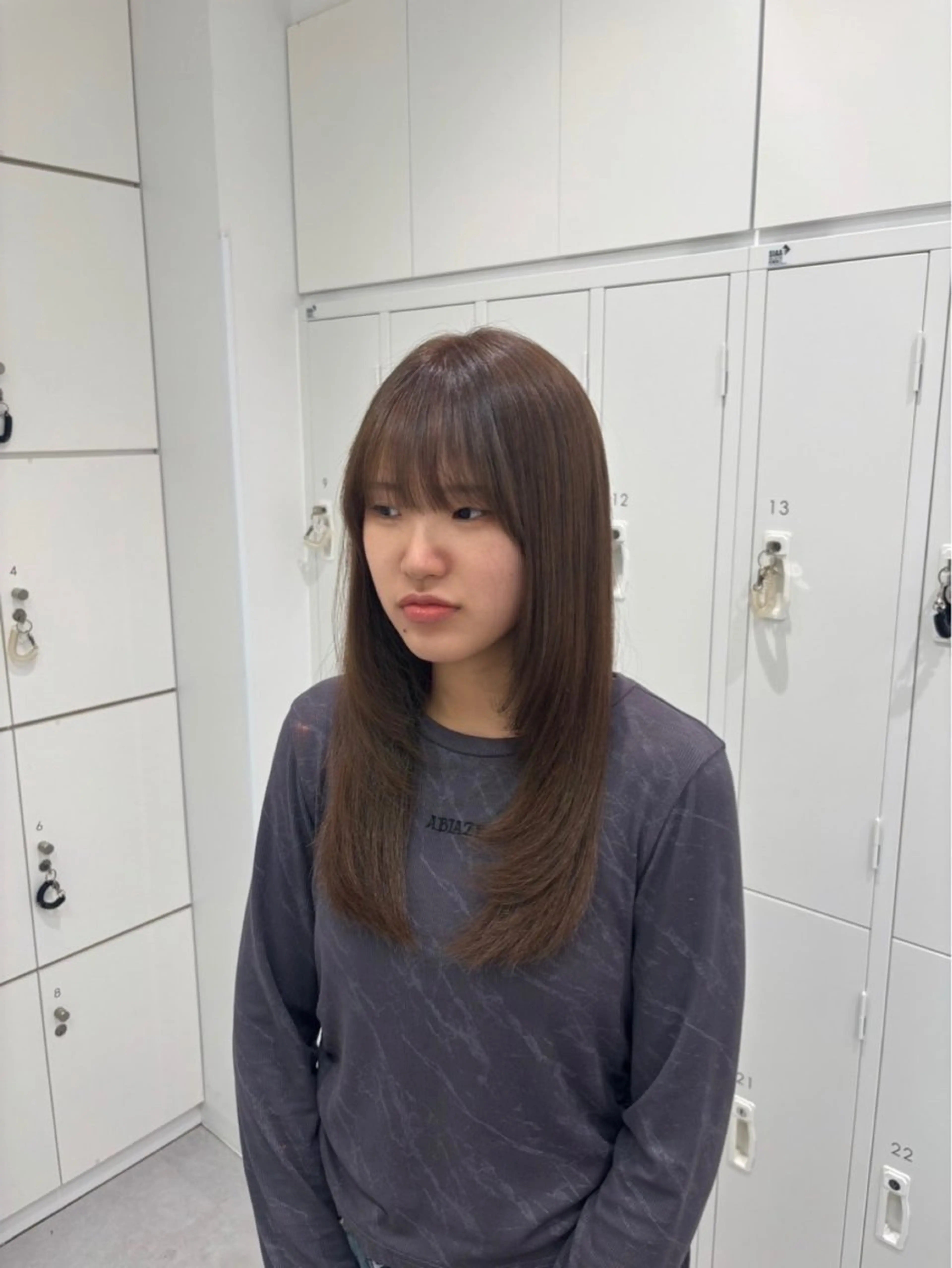 カラー ベージュカラー ダブルカラー ミルクティーベージュ miyu モデル募集中🪽のヘアスタイル