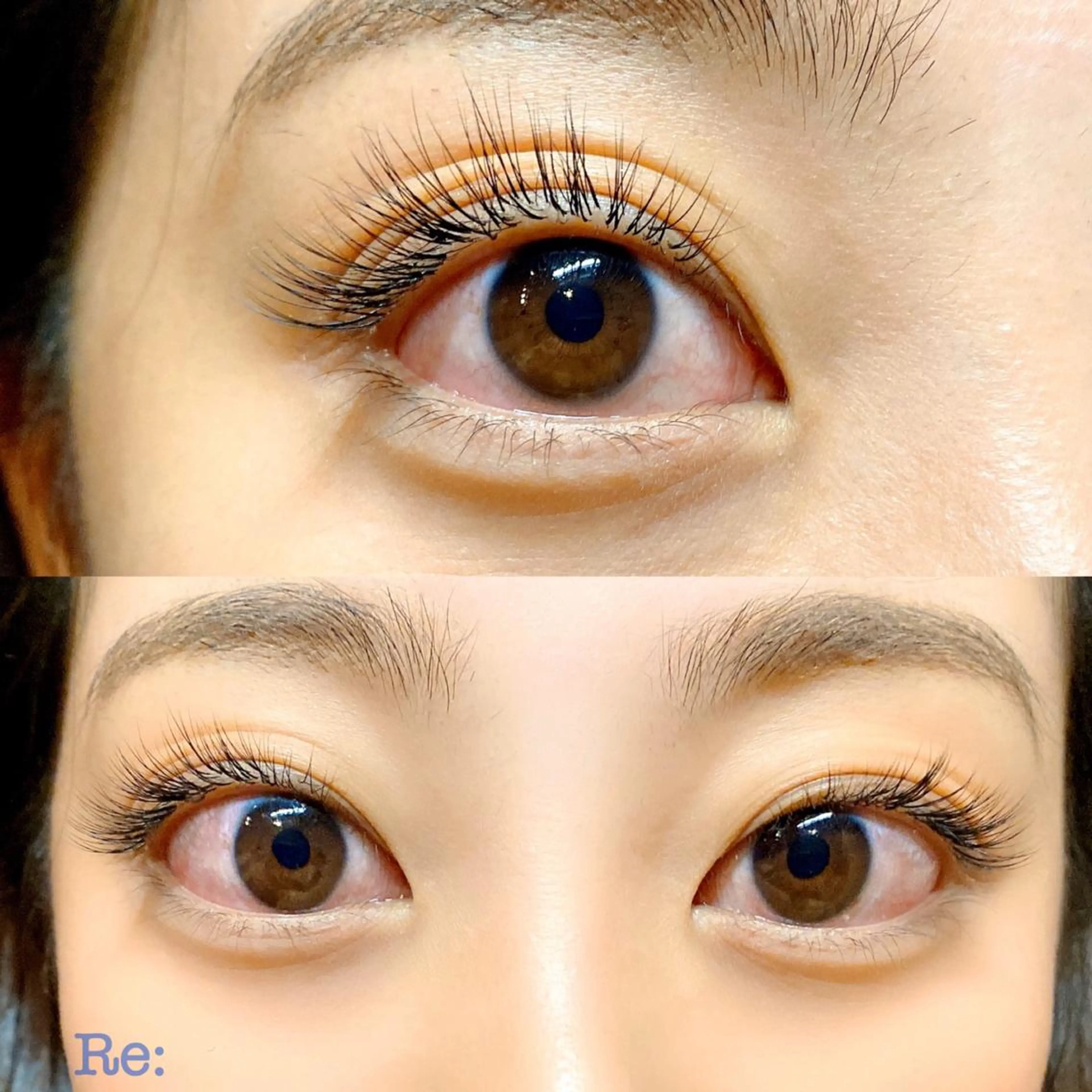 マツエク・マツパ フラットラッシュ Jカール セーブル Lash Re:のマツエク・マツパデザイン