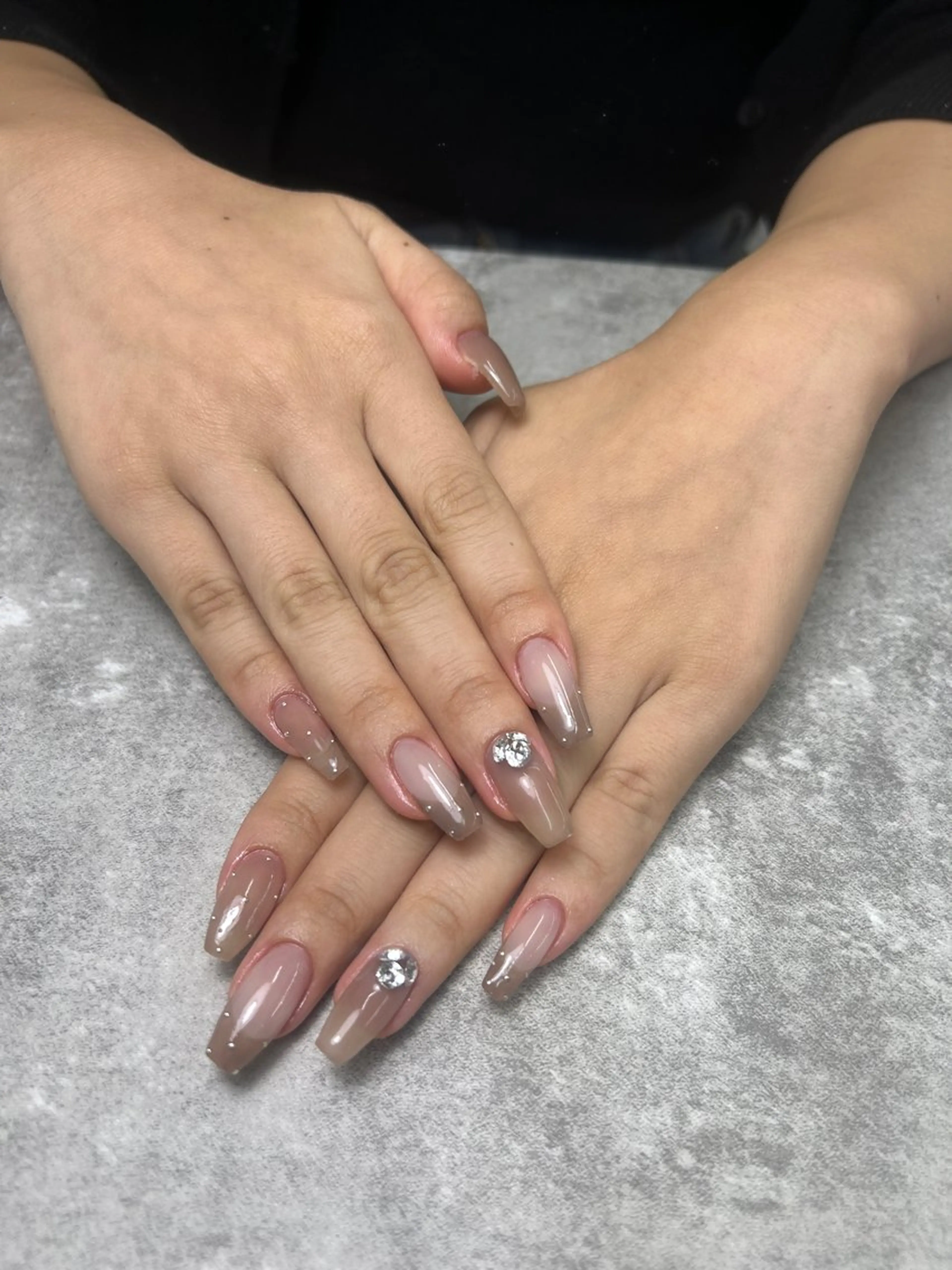 ネイル フレンチネイル グラデーション ワンカラーネイル Naru Kelinailのネイルデザイン