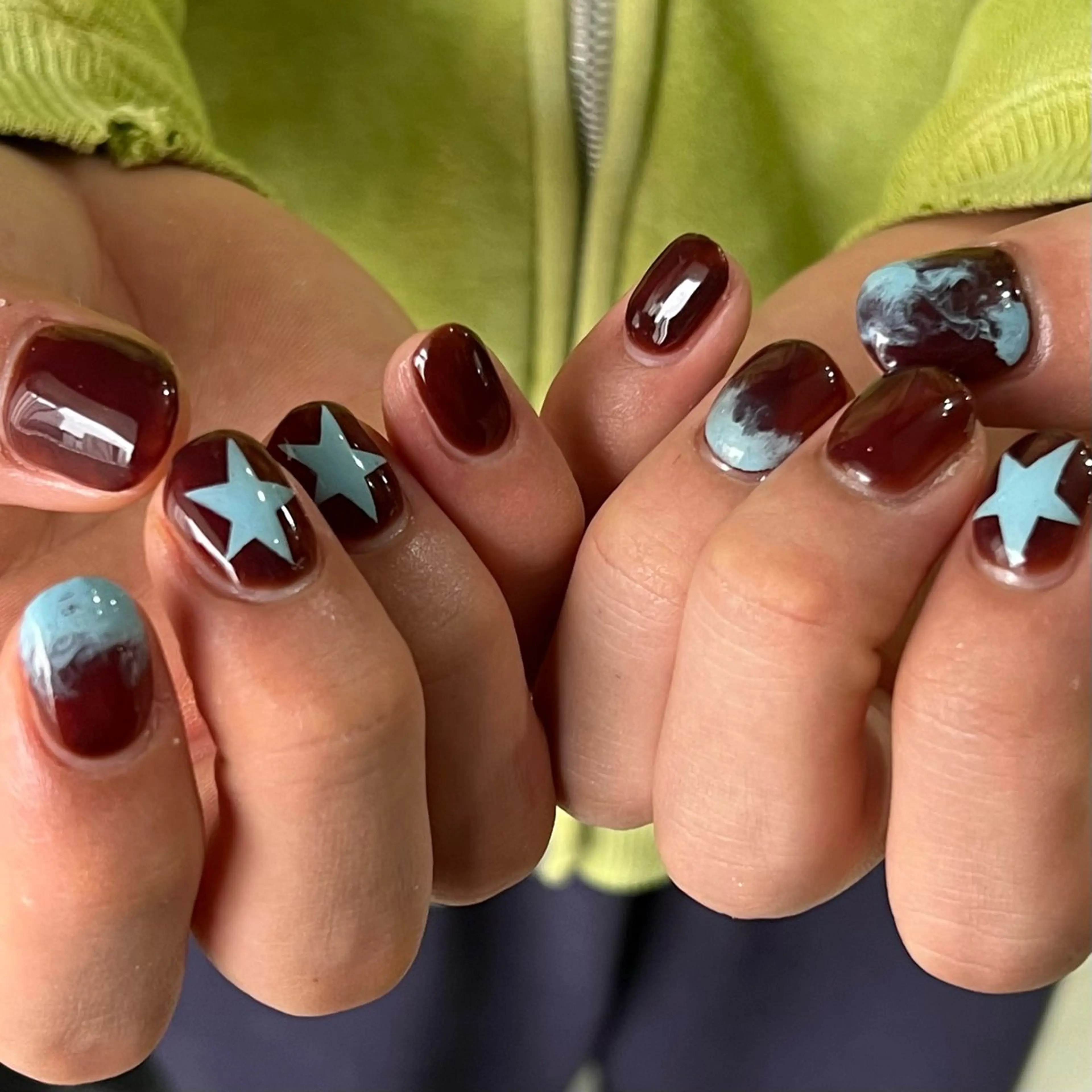 ネイル ハンドネイル Hata nail 🎀個性派ニュアンスのネイルデザイン