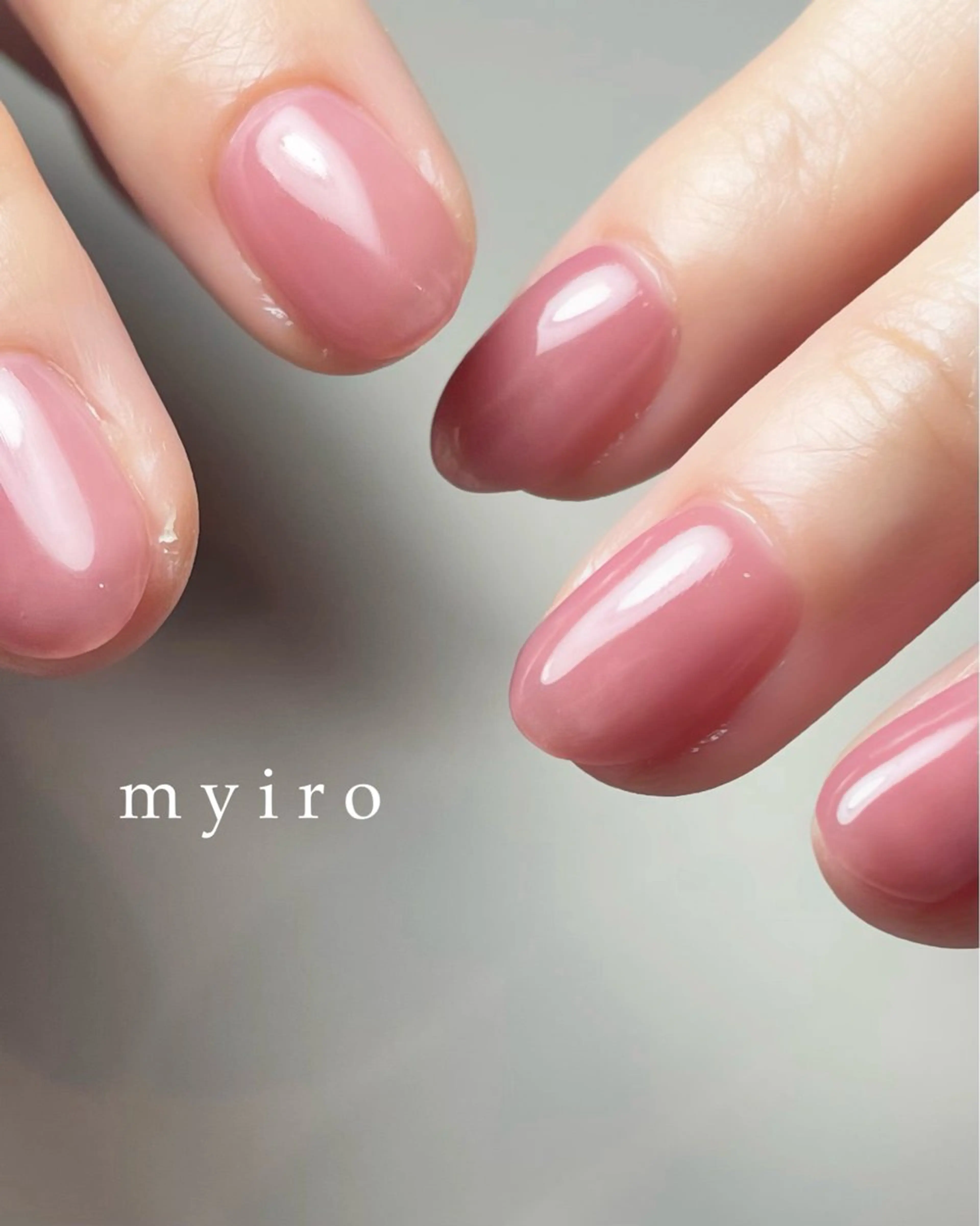 ネイル オフィスネイル ハンドネイル myiro【マイロ】 林のネイルデザイン