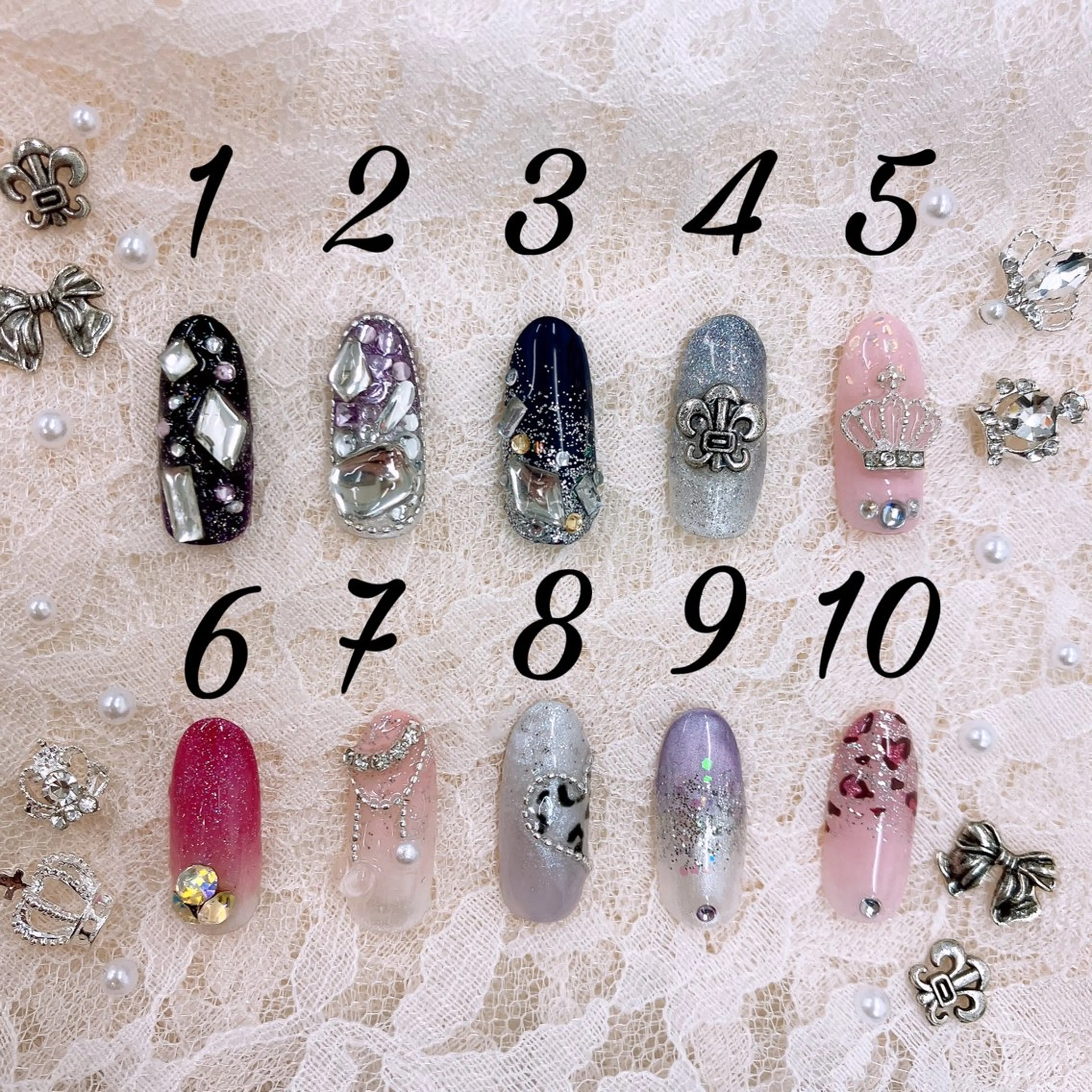 【オフ有】グラデーション+写真アート2本付 0円の写真