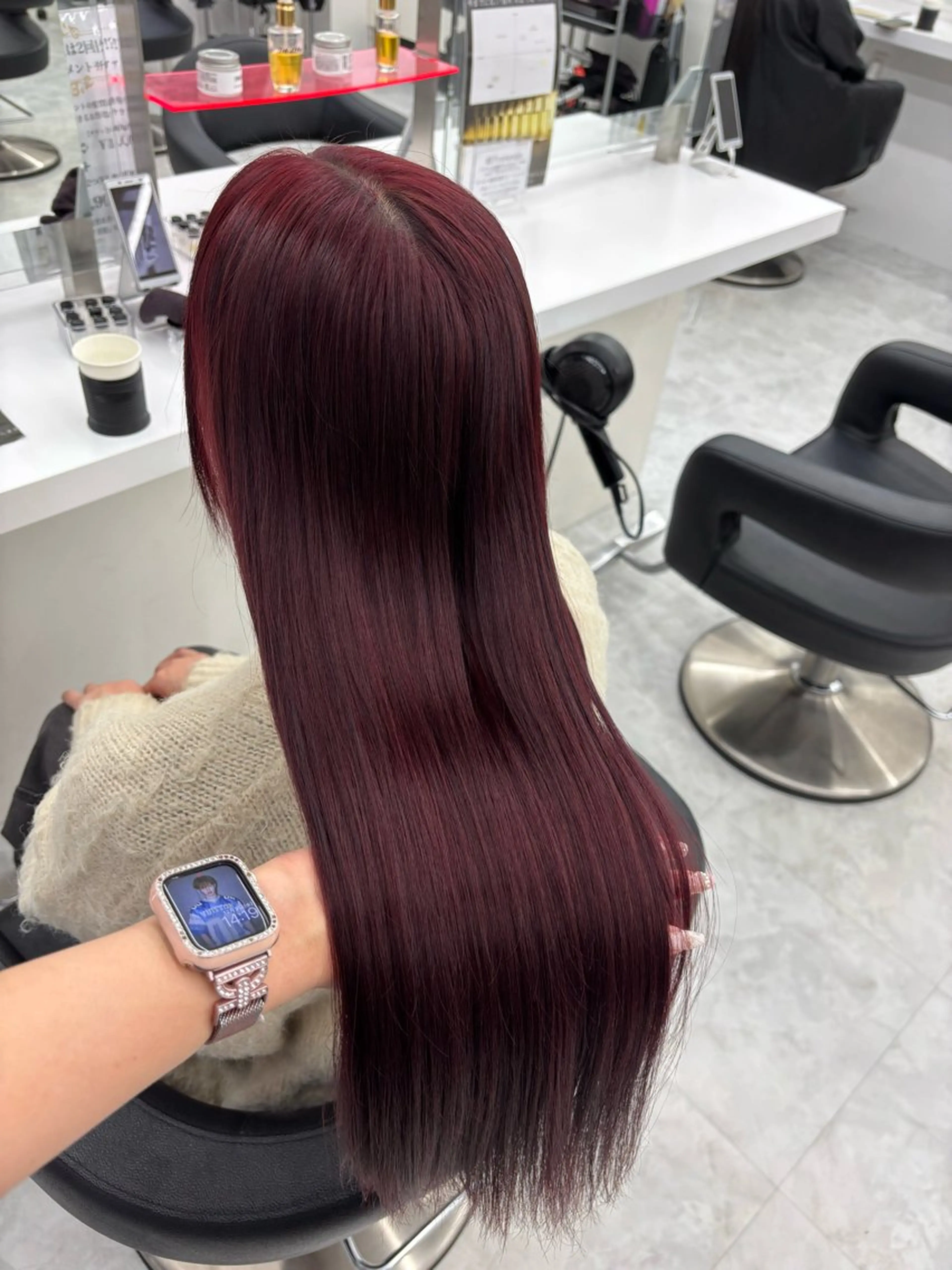 カラー ヘアカラー かわいい艶髪🤍 れいな🤍のヘアスタイル