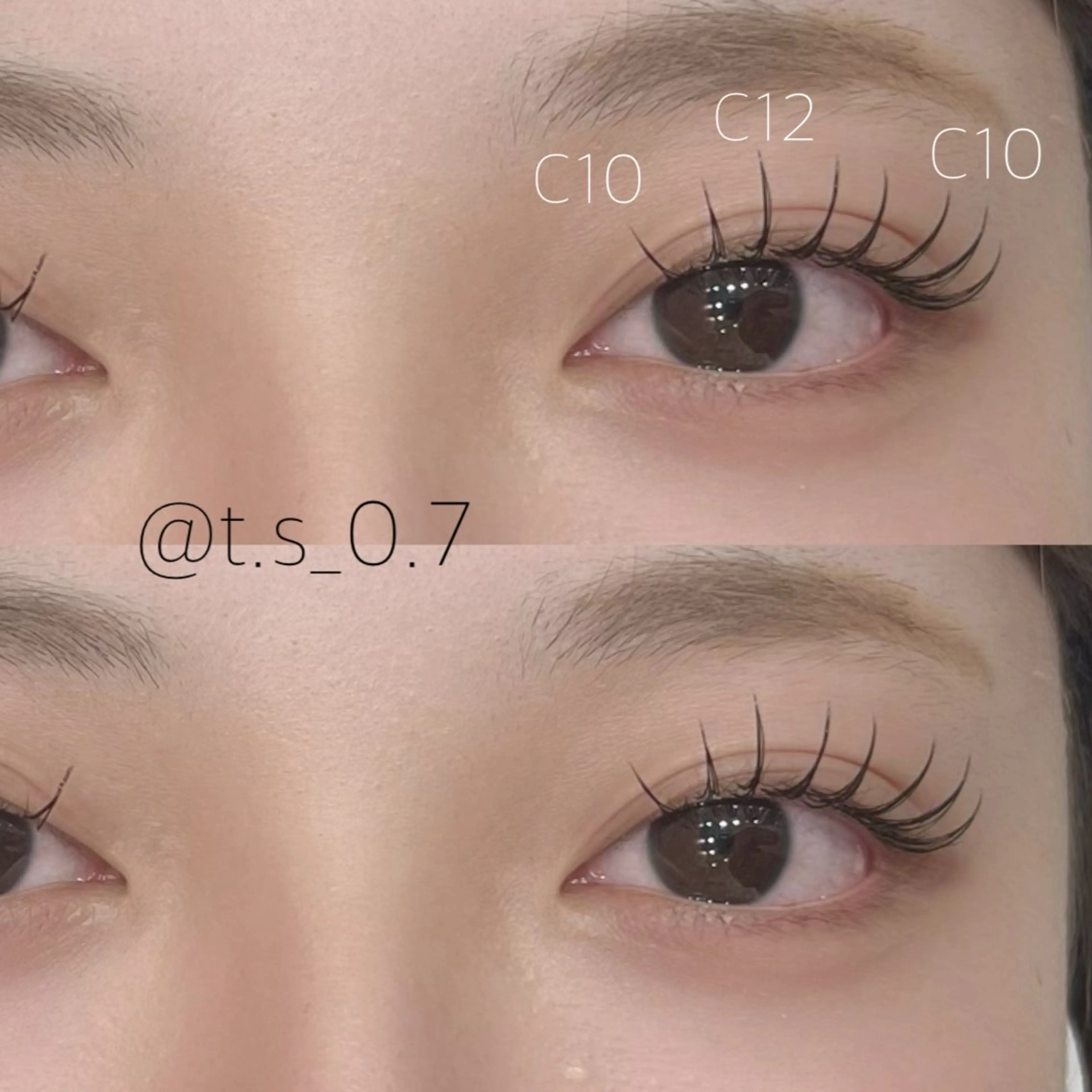 マツエク・マツパ キュート フラットラッシュ 名古屋eyelist hoshinoのマツエク・マツパデザイン