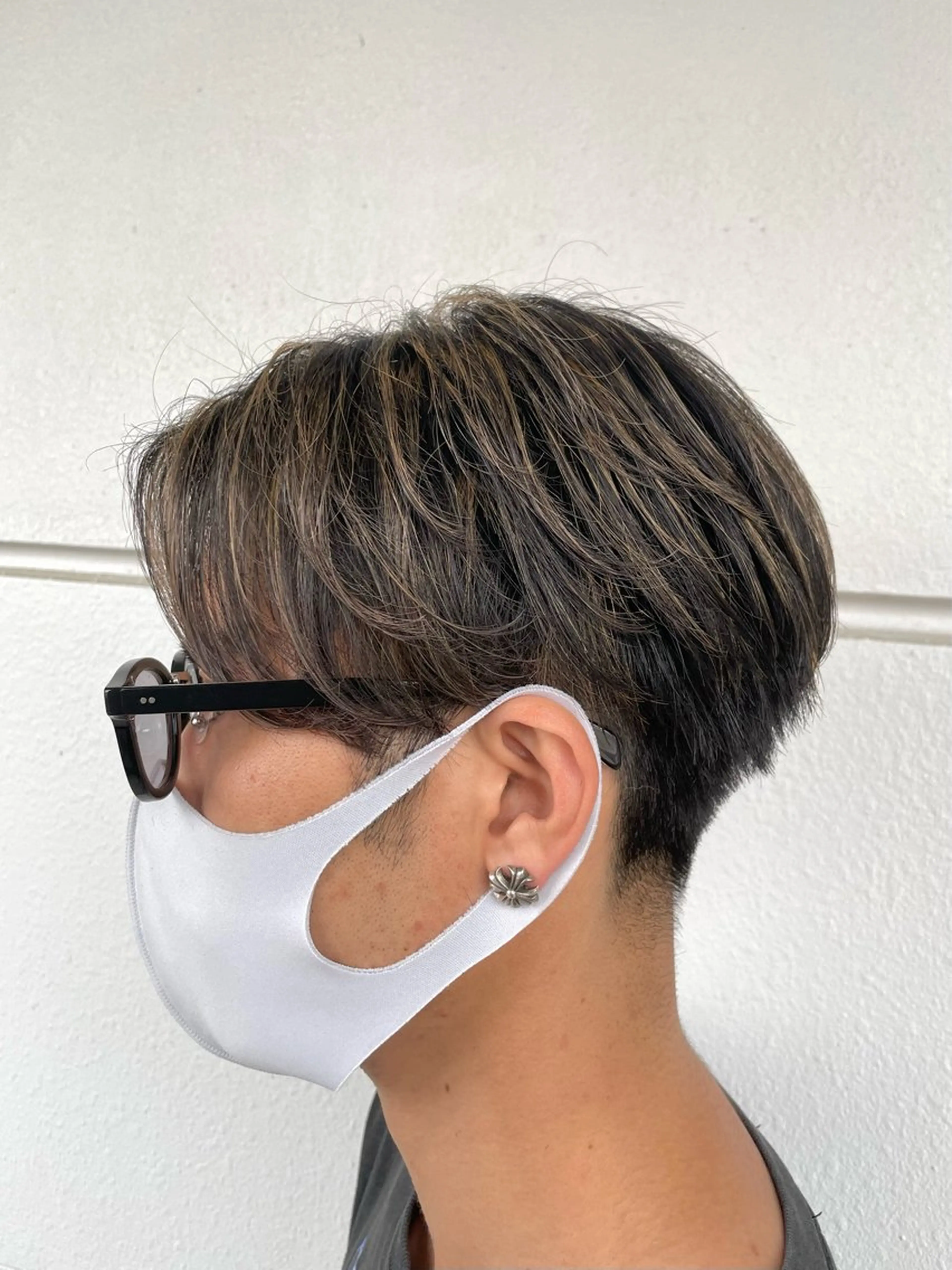 カラー メンズ カット ヘアカラー トリートメント 西村 れいのヘアスタイル