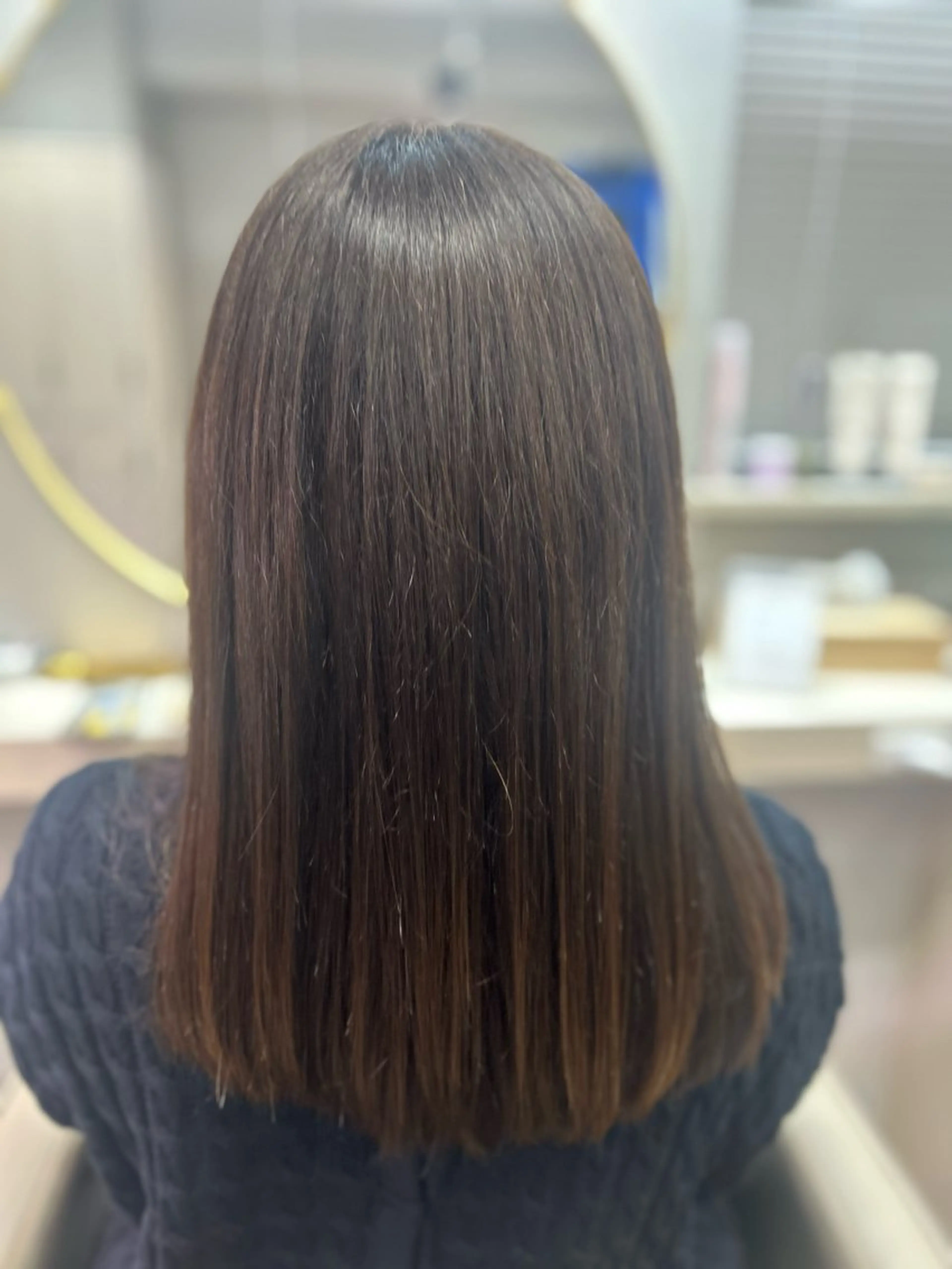 セミロング カット ヘアカラー 池田 太一のヘアスタイル