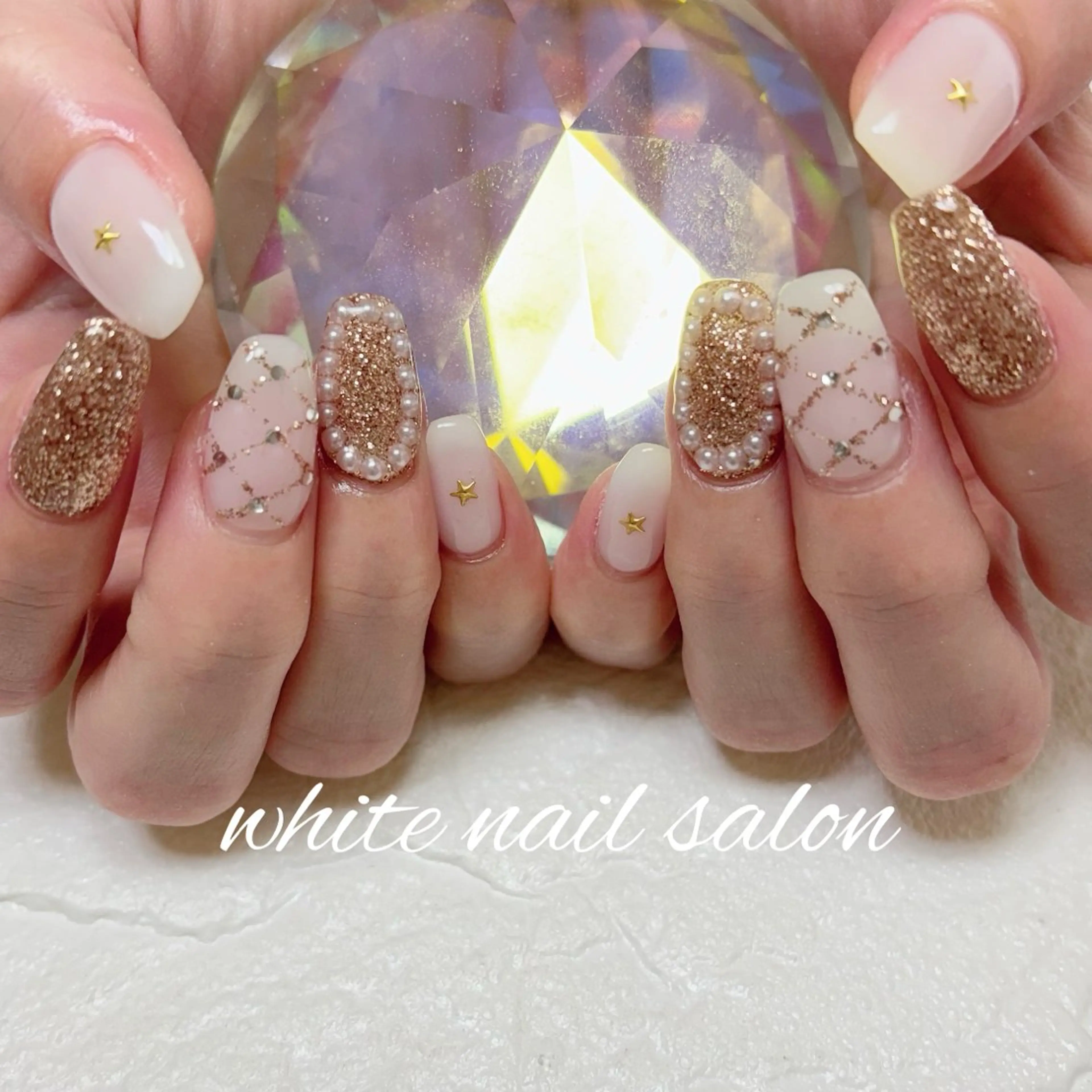 ネイル フットネイル ハンドネイル white nail salonのネイルデザイン