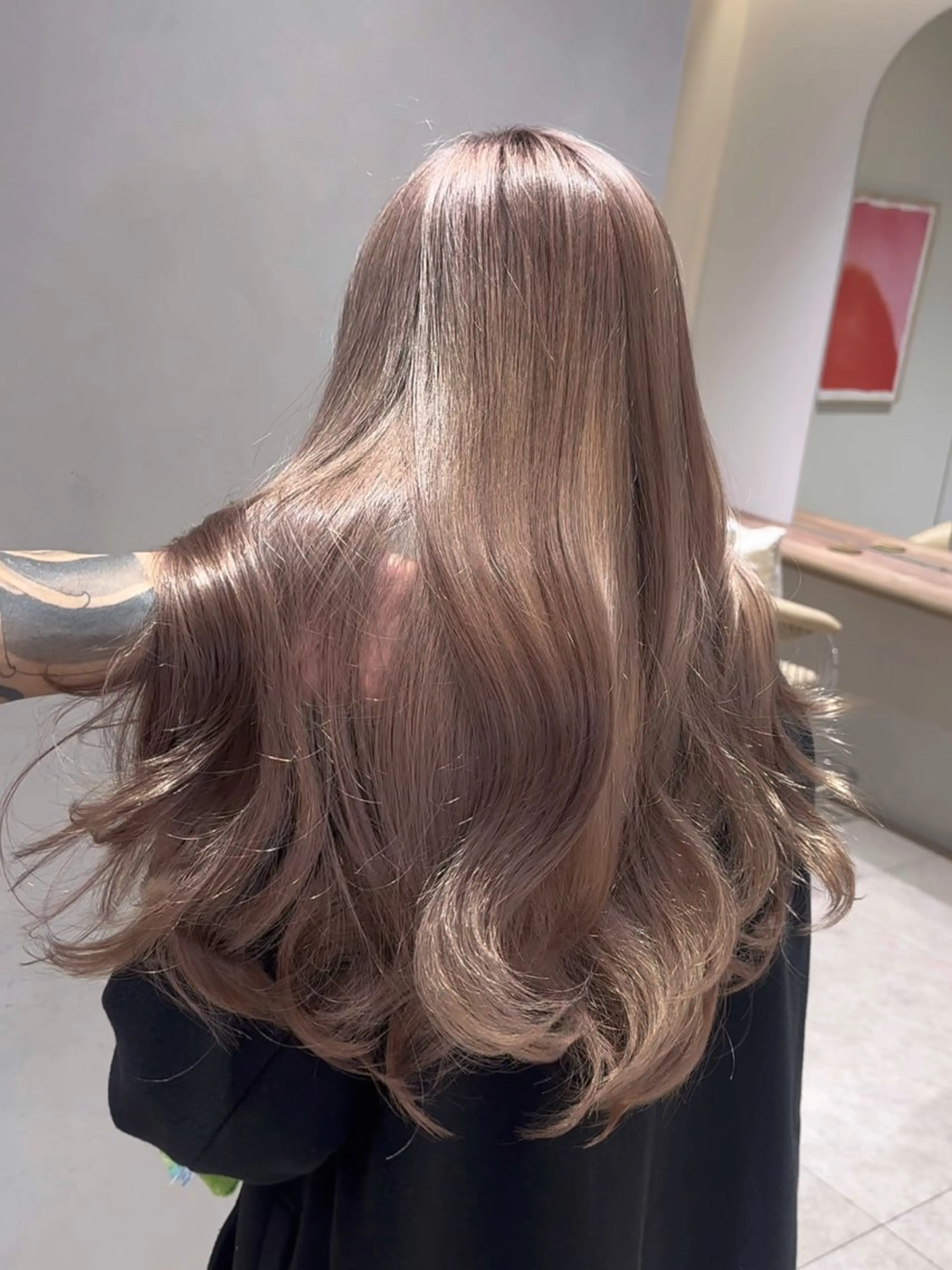 ロング ヘアカラー 大野 海輔のヘアスタイル