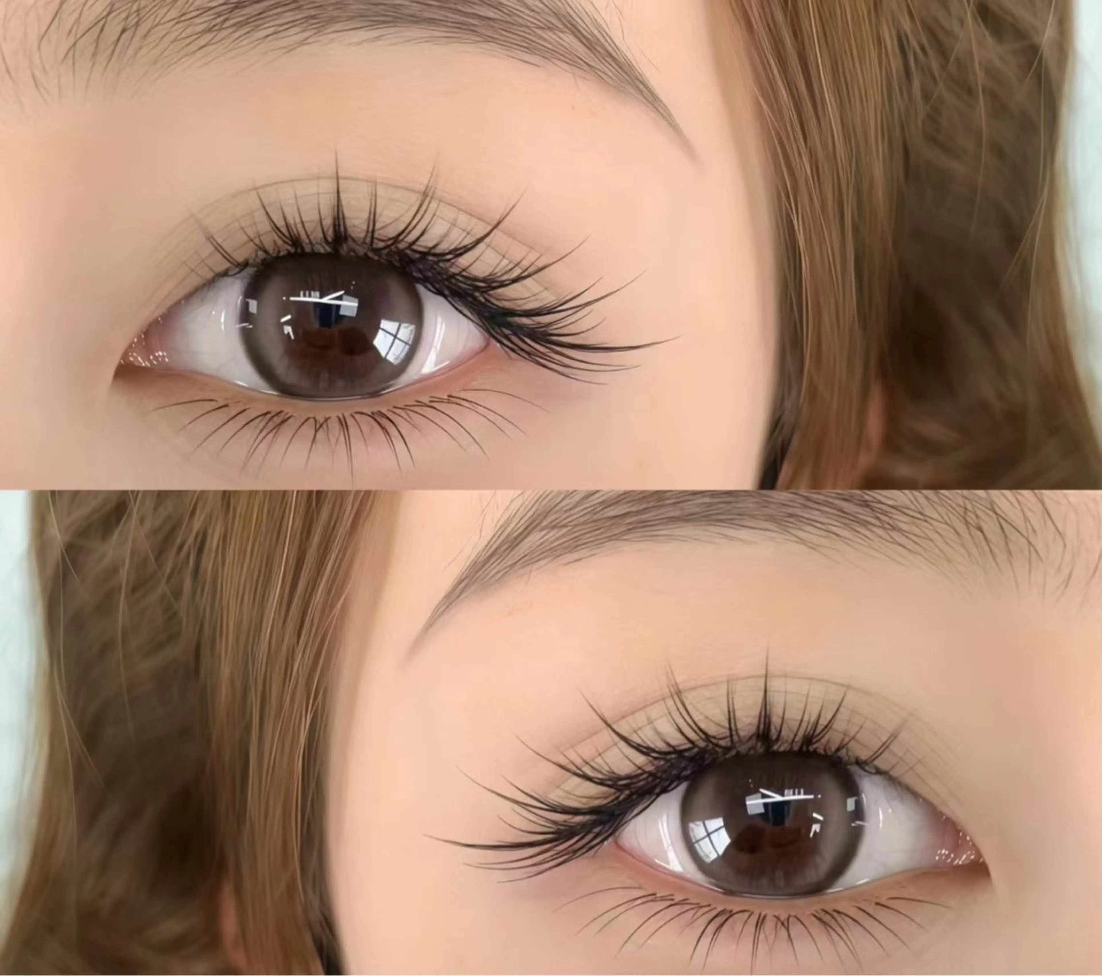 マツエク・マツパ バインドロック カラーマツエク フラットラッシュ ナチュラル パリジェンヌラッシュリフト YK• マツエクサロンのマツエク・マツパデザイン