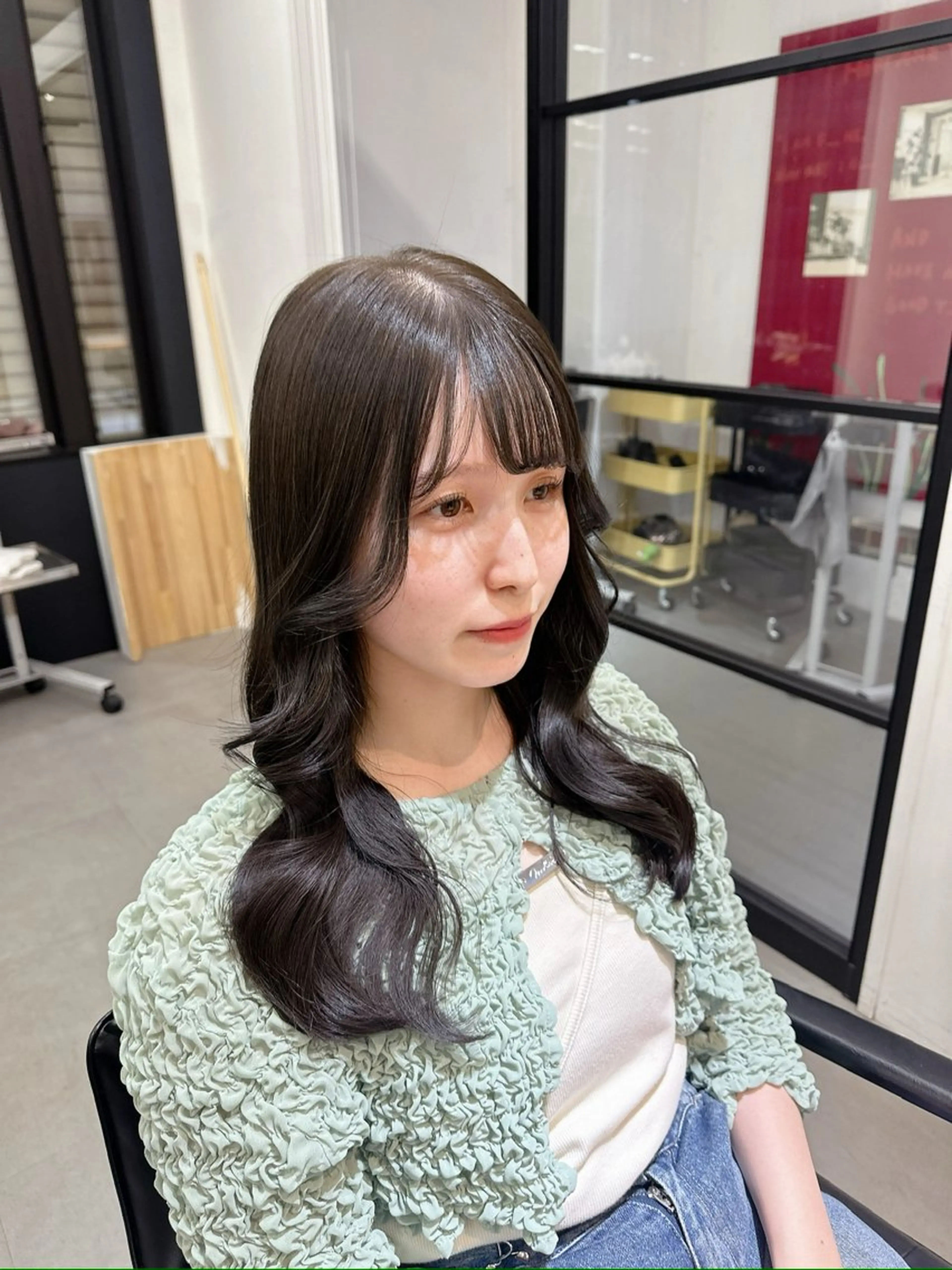 ロング カラー ブリーチ ブリーチなしカラー オリーブカラー SUNNY'SbyCONKS所属・🎀Yuika/カッ トモデル様募集中🎀のその他イメージ