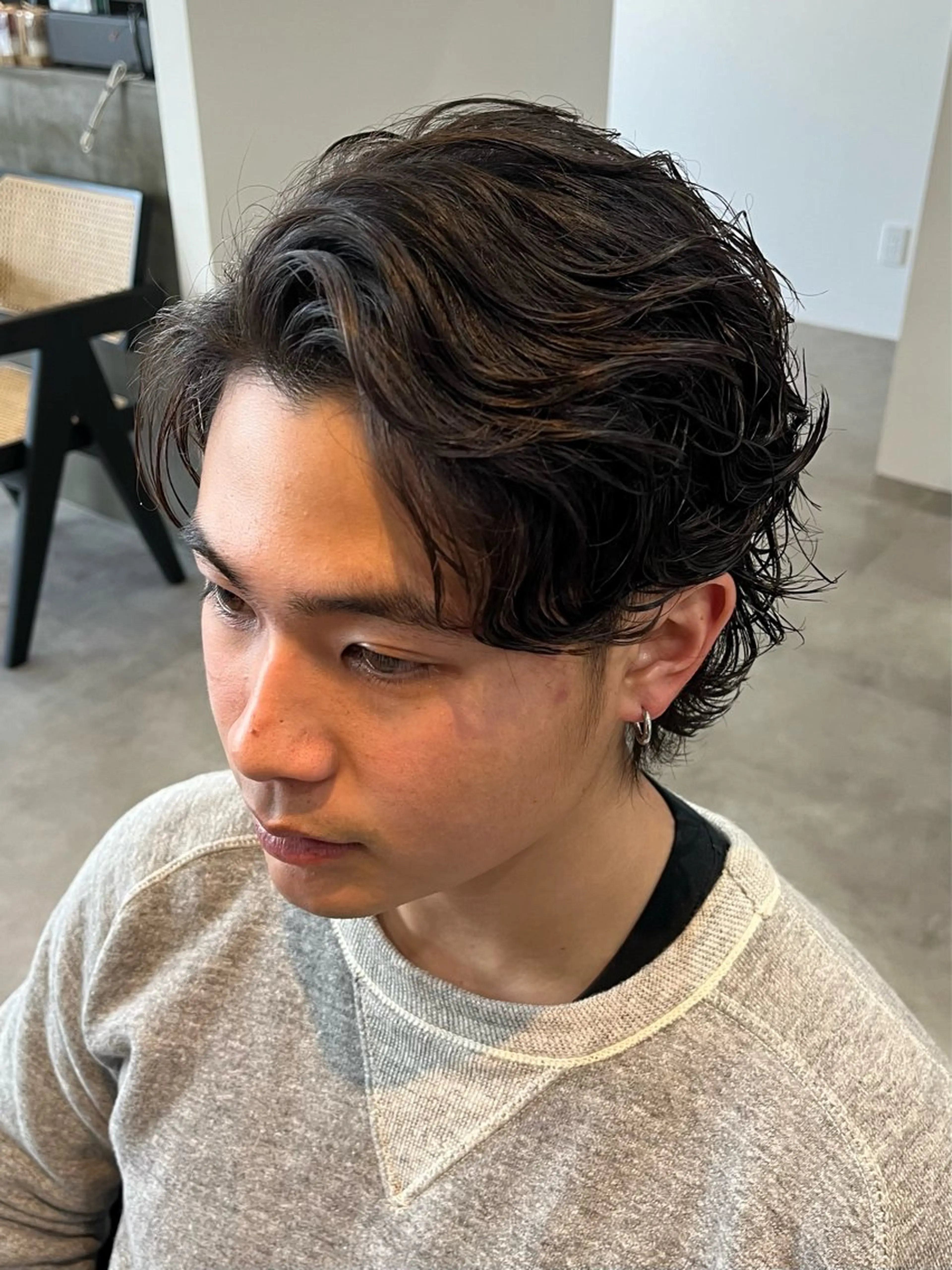 🌀【新規メンズカット×ニュアンスパーマ】🌀※平日ミニモ限定価格の写真