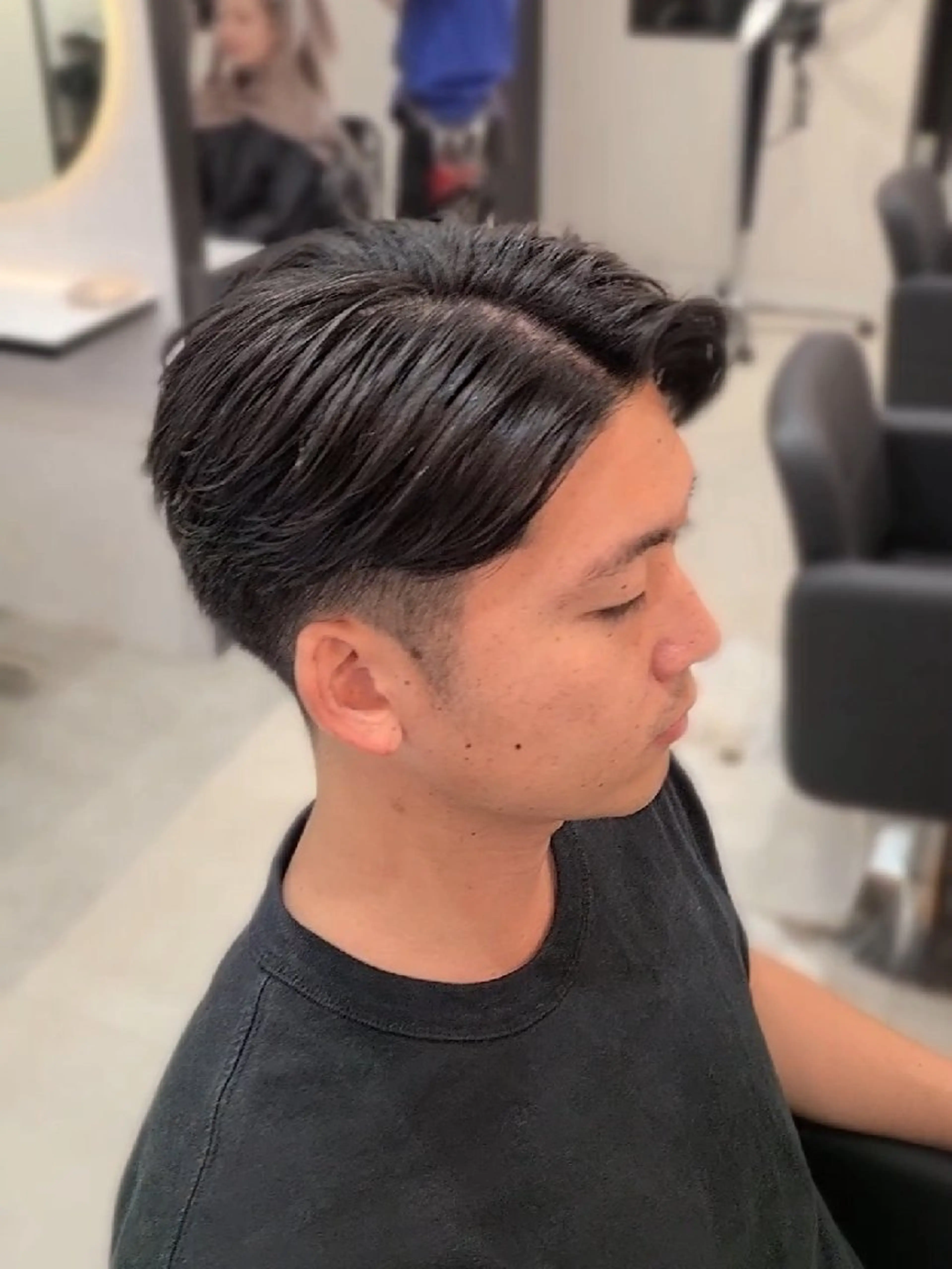 ミディアム カット ヘアセット Lapis 名古屋駅前店所属・LEN名古屋/パーマ 海外ヘア/メンズ特化のヘアスタイル