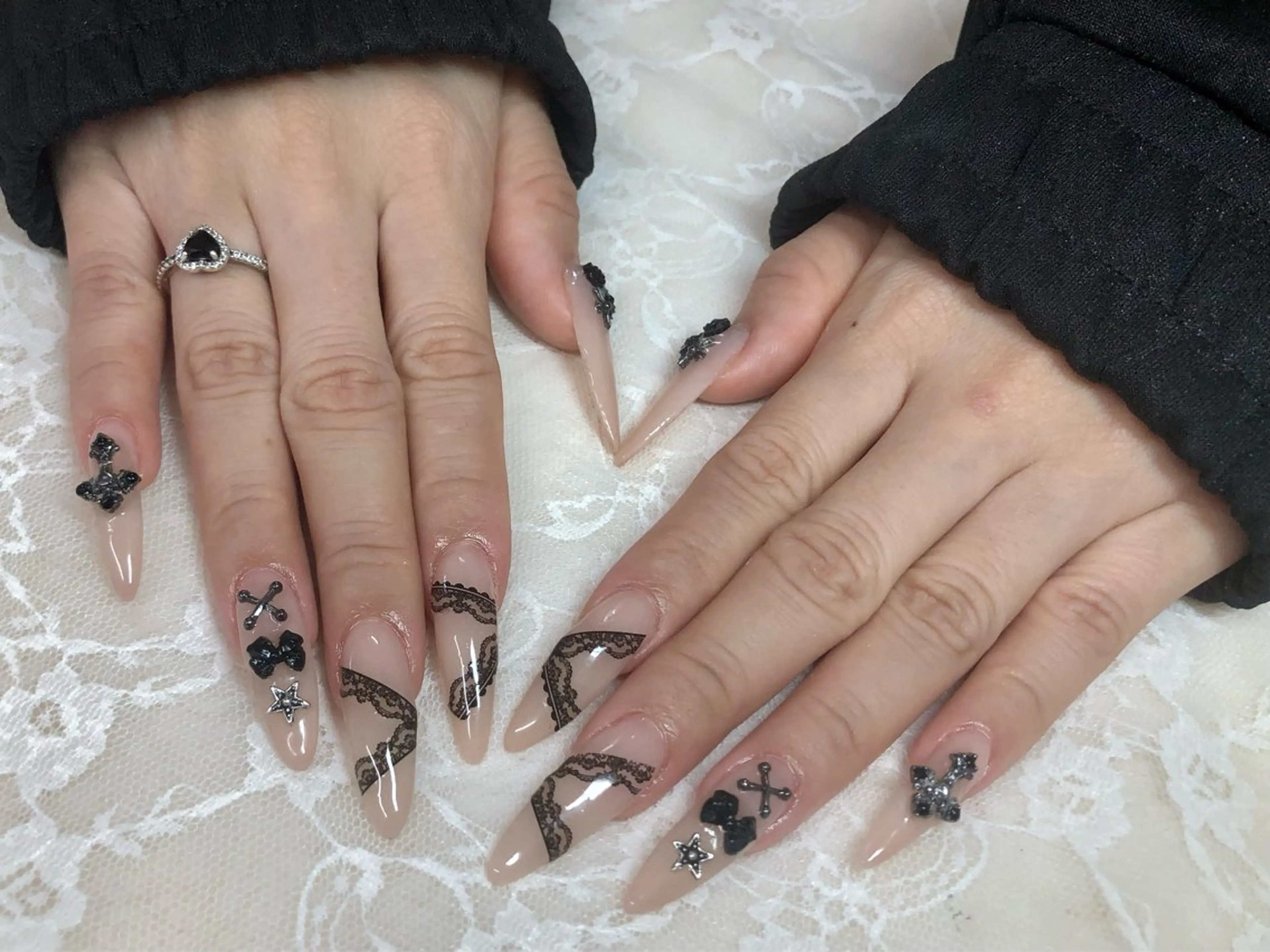 すら​〜​りっ長さだし10本➕長さだし10本アート🎨¥13000の写真