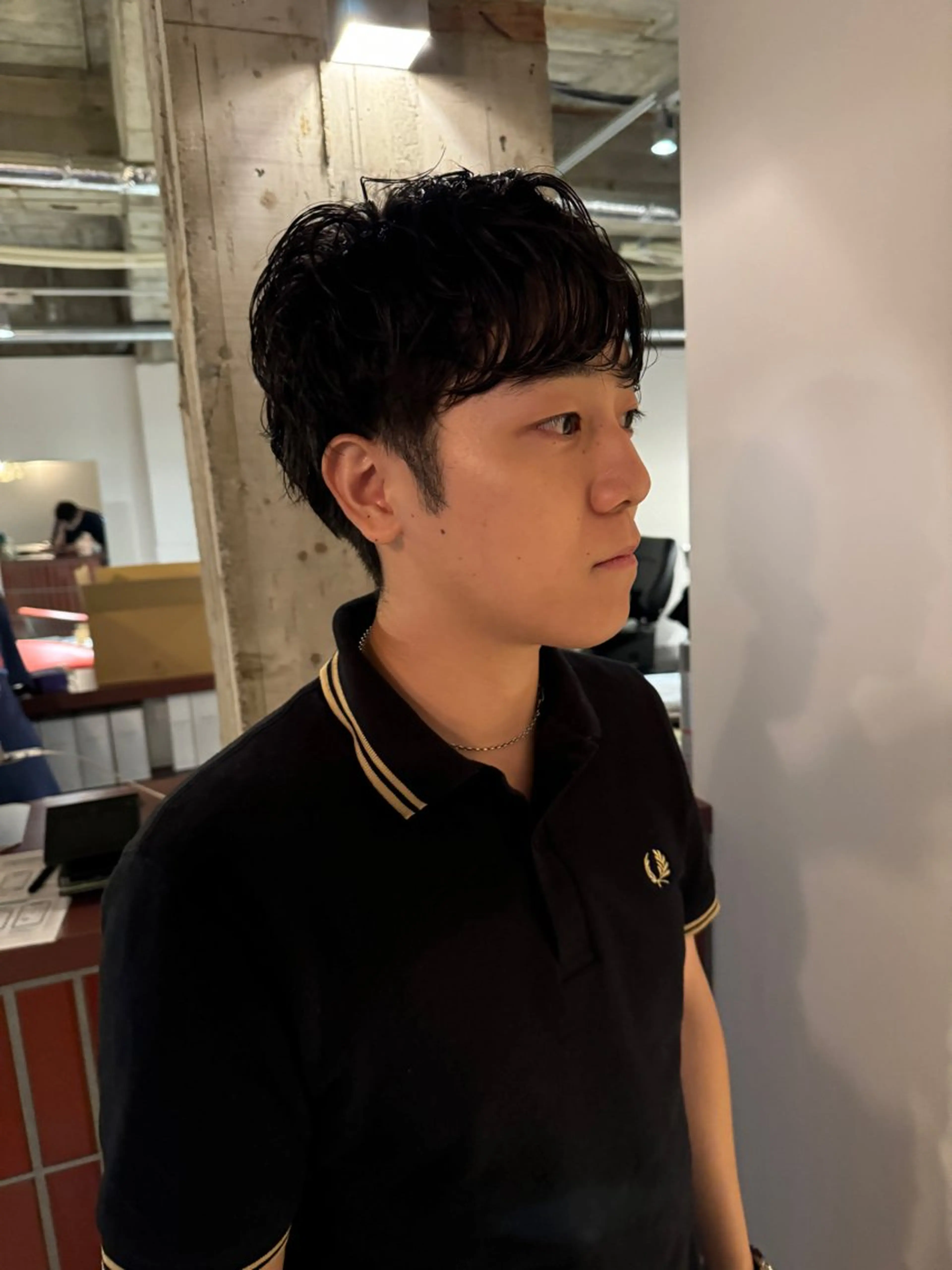 ショート パーマ 森田 鴻之介のヘアスタイル