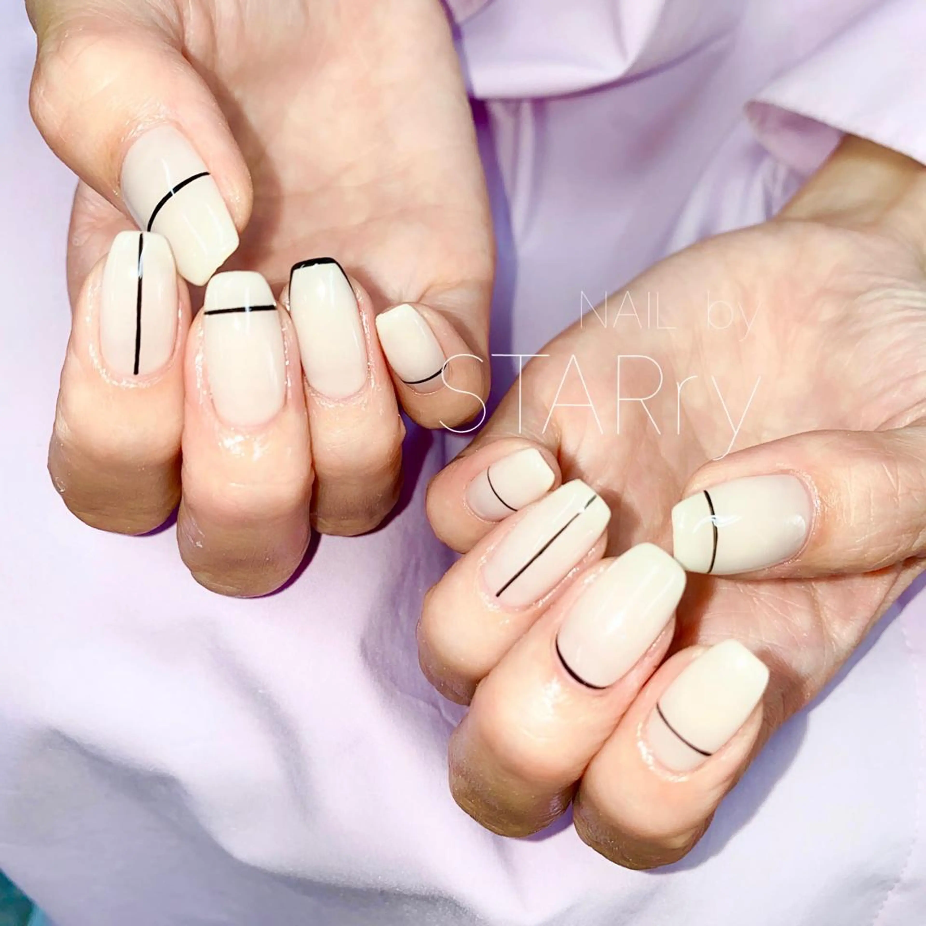 ネイル アートネイル ジェルネイル ニュアンスネイル パラジェル ハンドネイル NAIL by STARry 川口のネイルデザイン