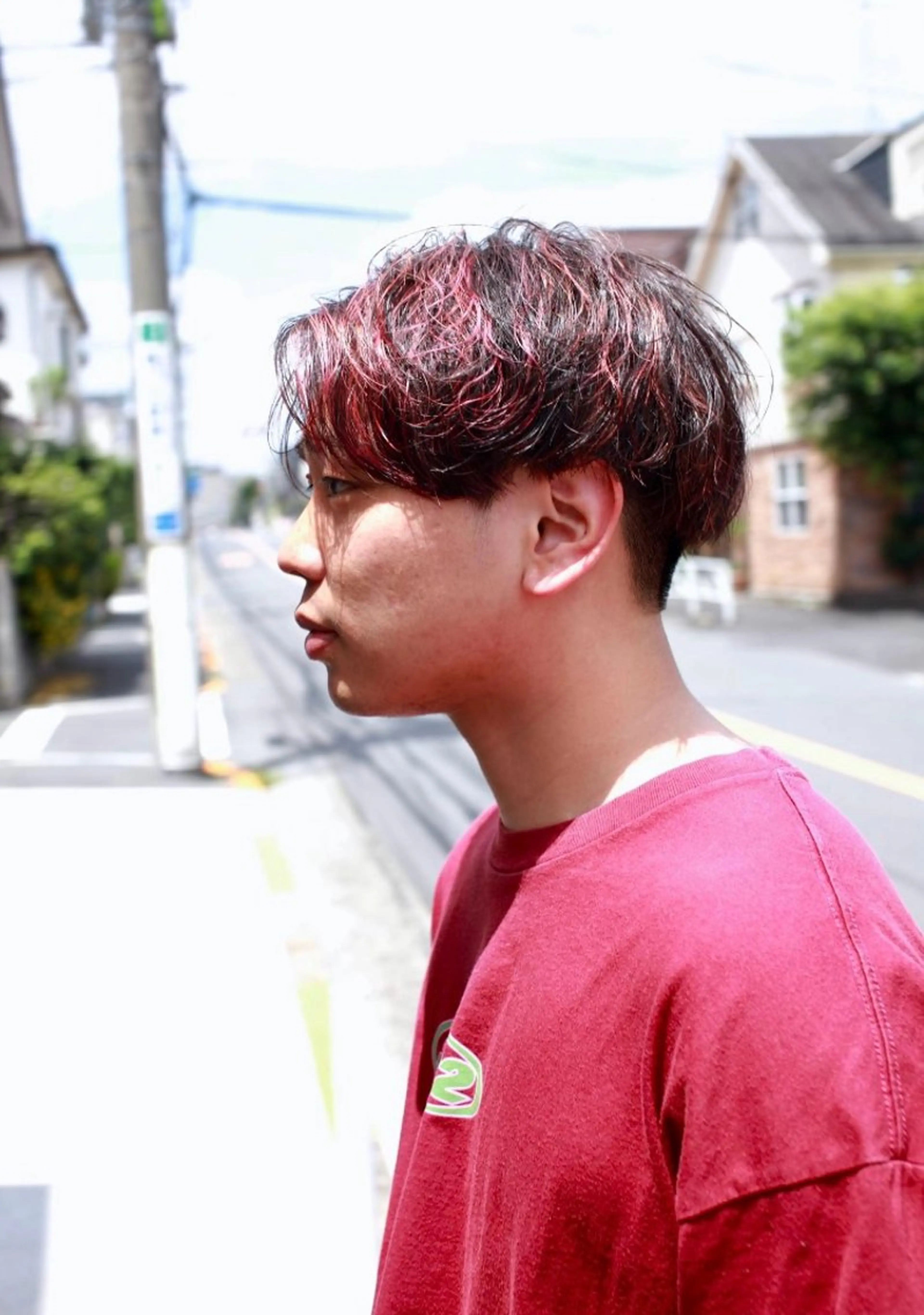 ショート パーマ メンズ カット パーマ トリートメント 大西 カズマのヘアスタイル